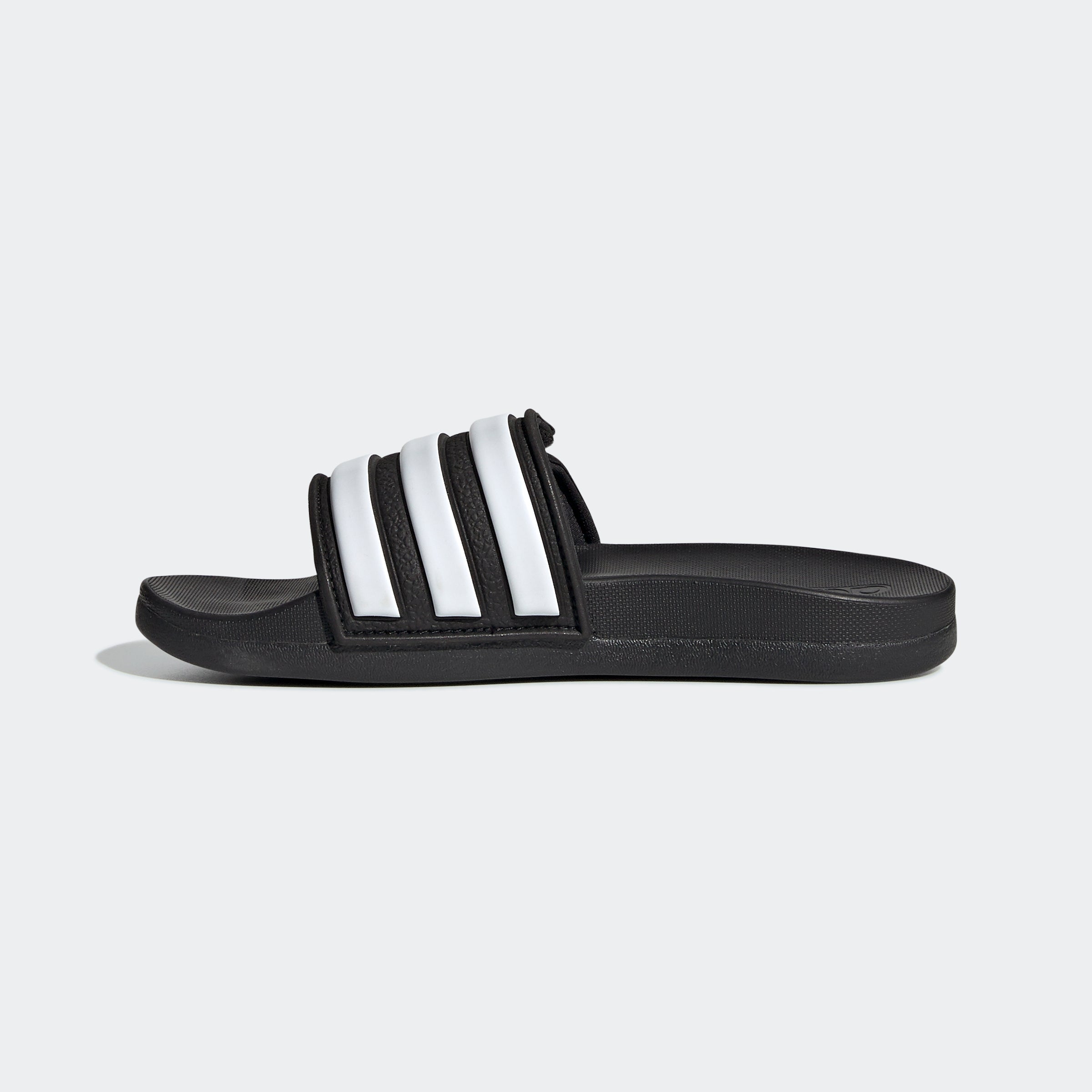 Adilette Comfort Adjustable Slides Kids - Core Black/Cloud White/Core Black - EG1879-ADIDAS by Adidas | Available at Niky's Sports