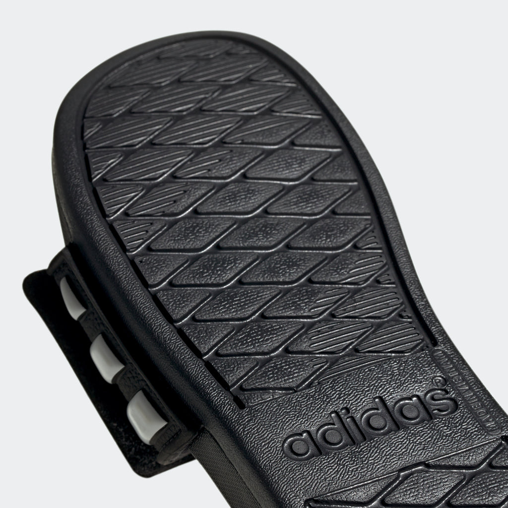 Adilette Comfort Adjustable Slides Kids - Core Black/Cloud White/Core Black - EG1879-ADIDAS by Adidas | Available at Niky's Sports