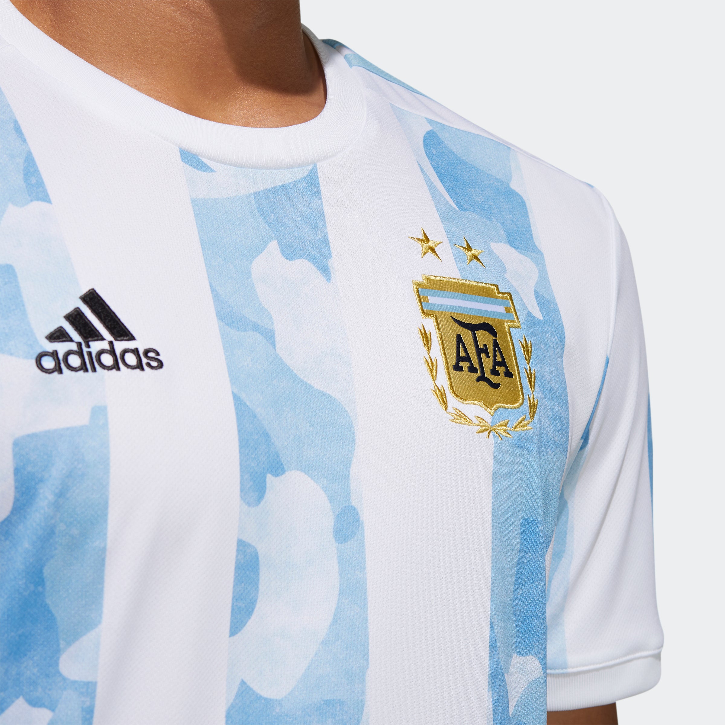 Argentina Home 2019 20 Jersey White Clear Blue