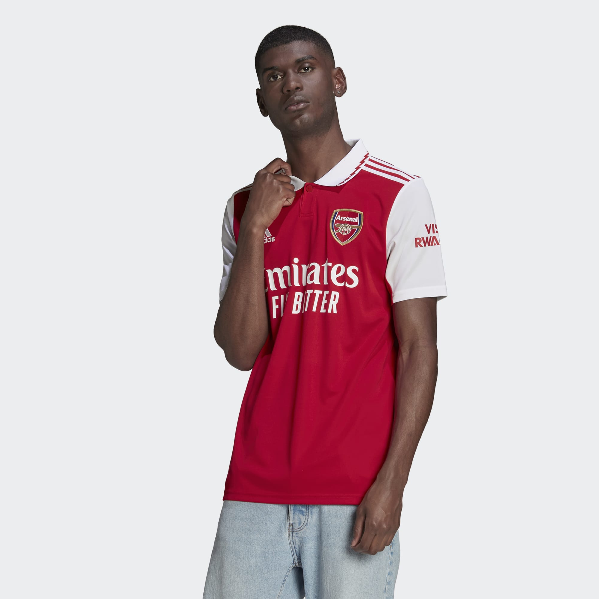 adidas Men's Arsenal Home Short Sleeve Jersey 22/23 - H35903-ADIDAS by adidas | Available at Niky's Sports