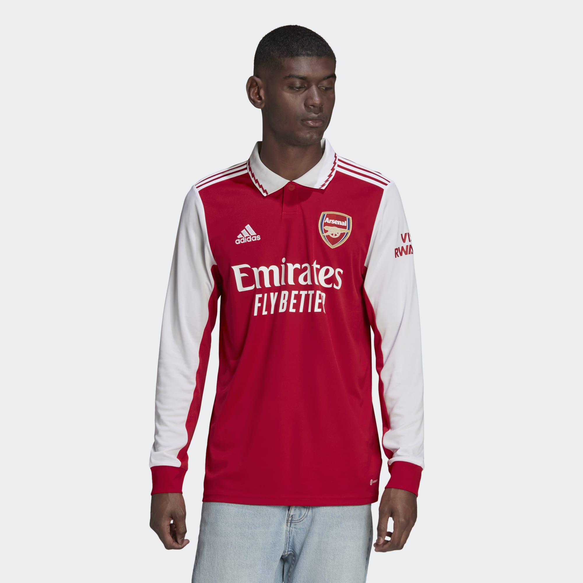 ADIDAS ARSENAL 22/23 LONG SLEEVE HOME JERSEY - HA5345-ADIDAS by adidas | Available at Niky's Sports