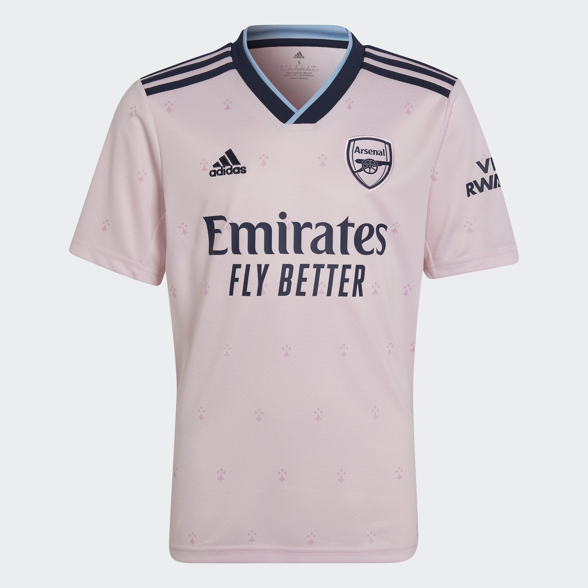  Arsenal ユニフォーム Lサイズ　サーモンピンク　か5 ARSENAL 22/23 THIRD YOUTH SOCCER JERSEY
