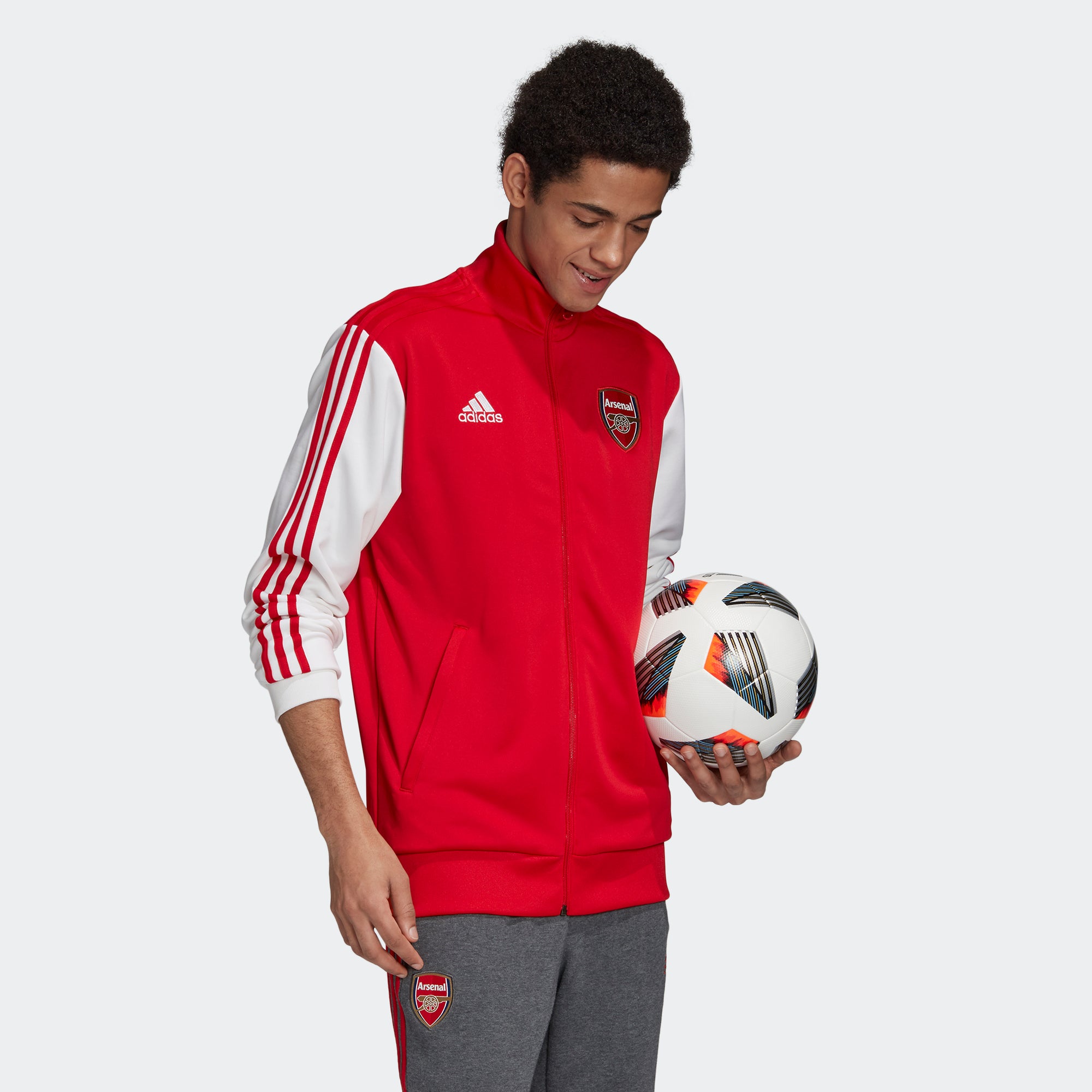 Arsenal 3 stripe track top sale
