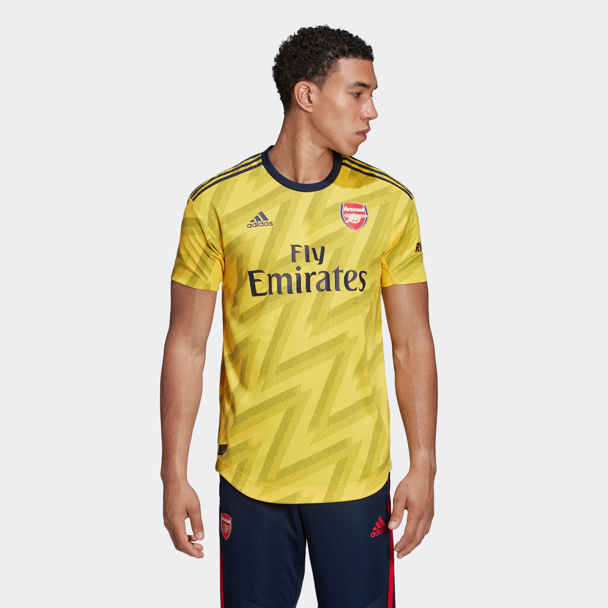 Men's Arsenal 19/20 Away Authentic Jersey Short Sleeve