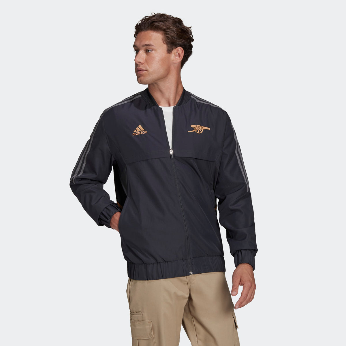 adidas Arsenal Condivo Anthem Jacket - HA5264-ADIDAS by adidas | Available at Niky&#39;s Sports
