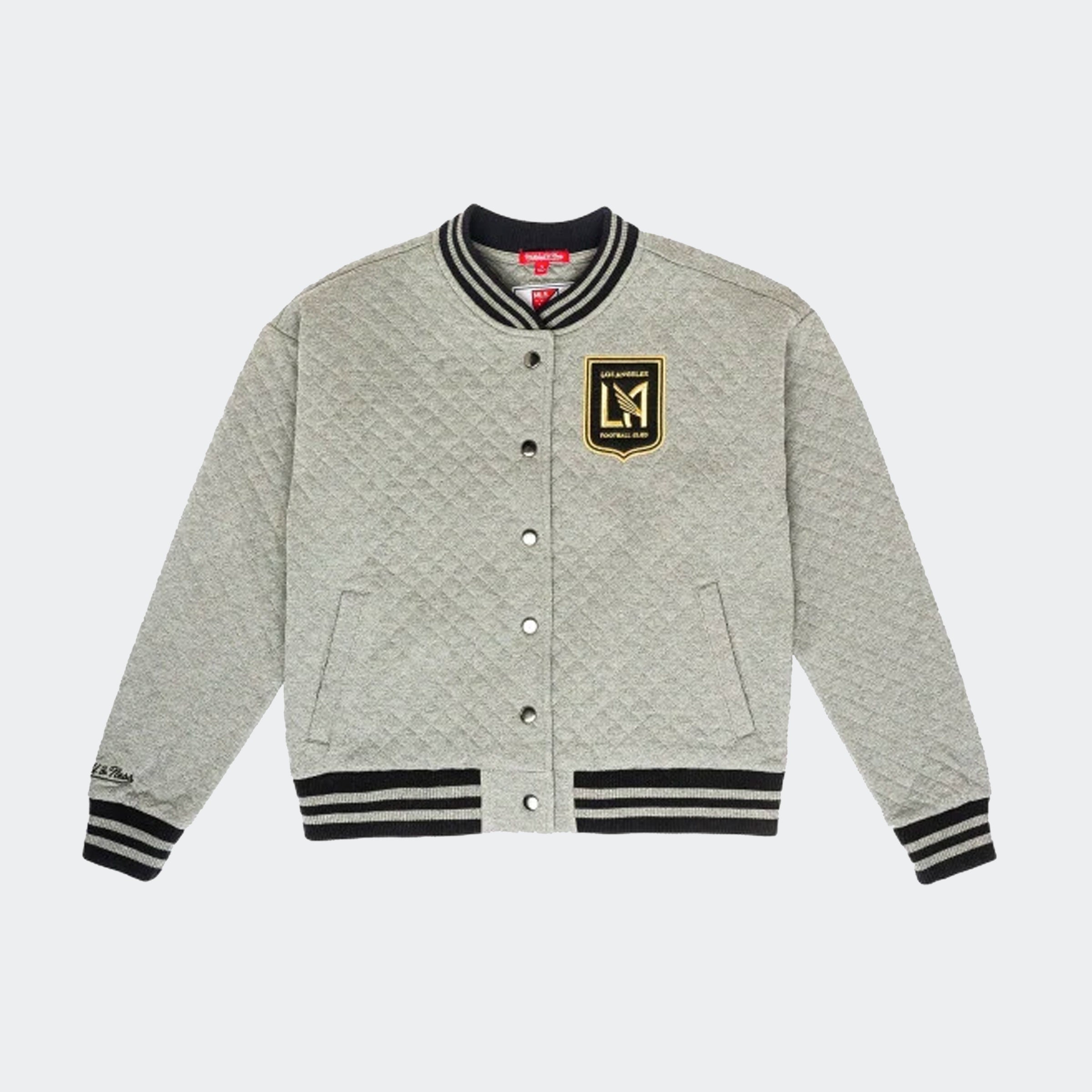 LAFC Womens Quilted Jacket Women's - BFJKEL18111-LAFGYHT-MITCHELL & NESS by Mitchell & Ness | Available at Niky's Sports