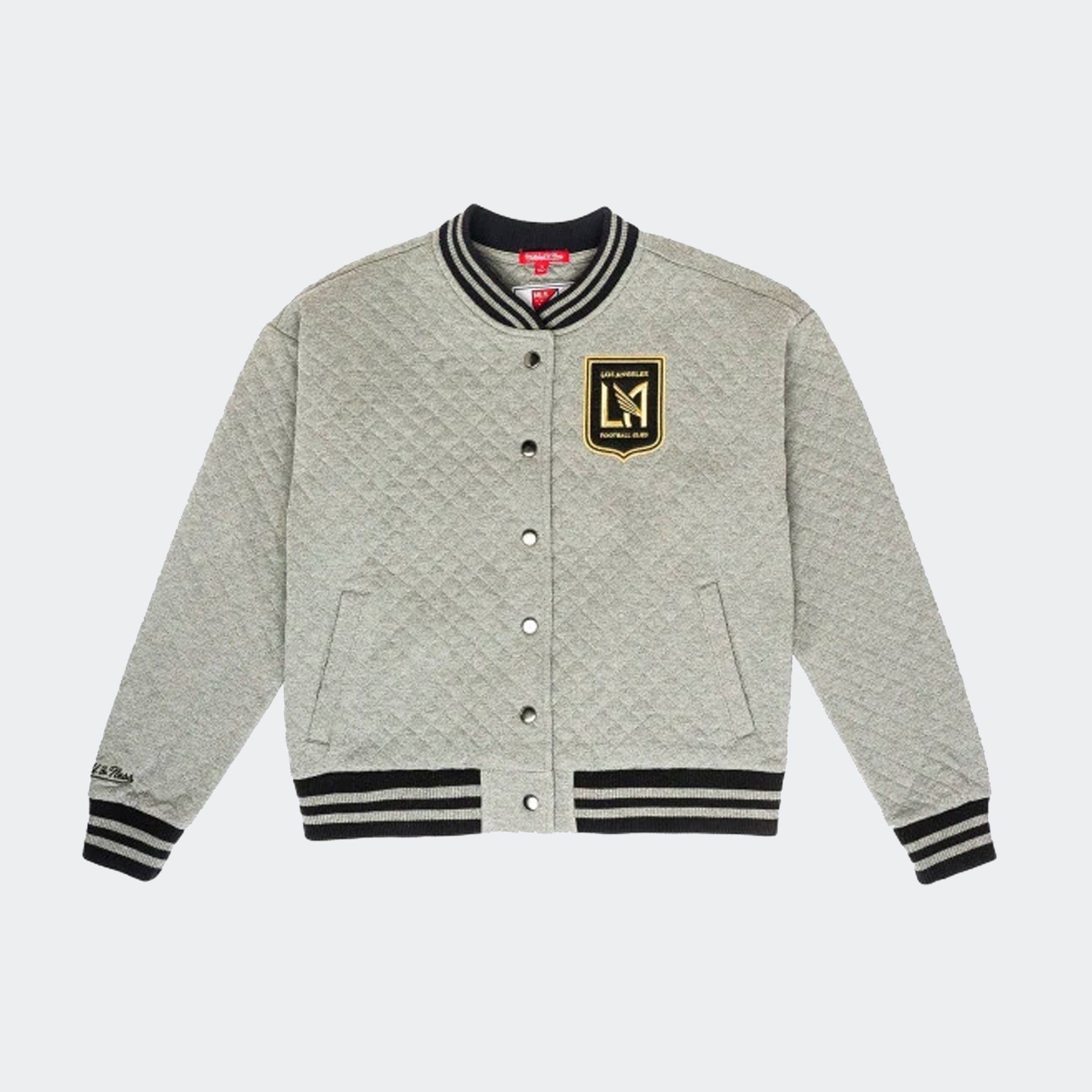 LAFC Womens Quilted Jacket Women's - BFJKEL18111-LAFGYHT-MITCHELL & NESS by Mitchell & Ness | Available at Niky's Sports