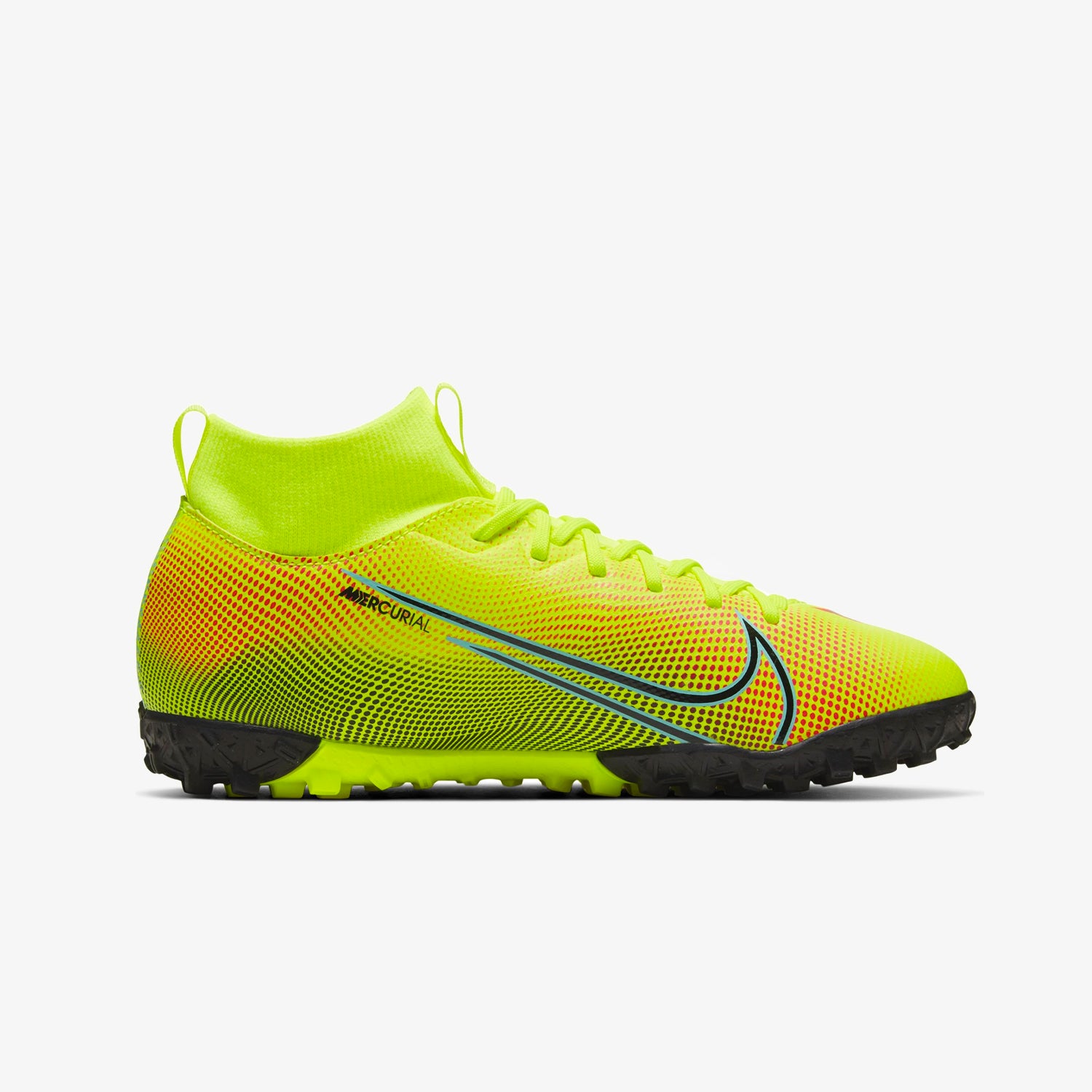 Jr. Mercurial Superfly 7 Academy MDS TF Kids' Artificial-Turf Soccer Shoe - BQ5407-703-NIKE by Nike | Available at Niky's Sports