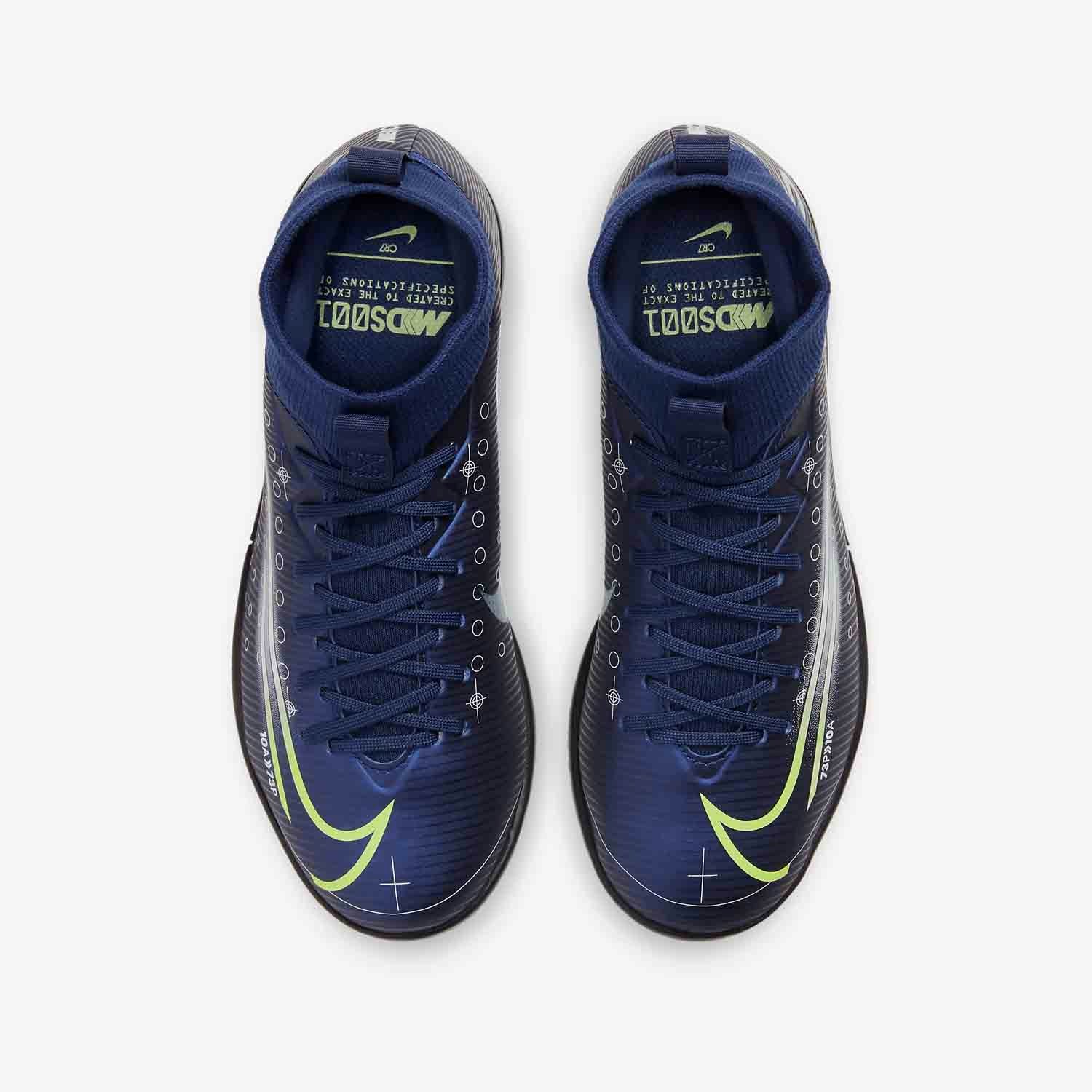 Kids Mercurial Superfly 7 Academy MDS IC Indoor Soccer Shoe - BQ5529-401-NIKE by Nike | Available at Niky's Sports