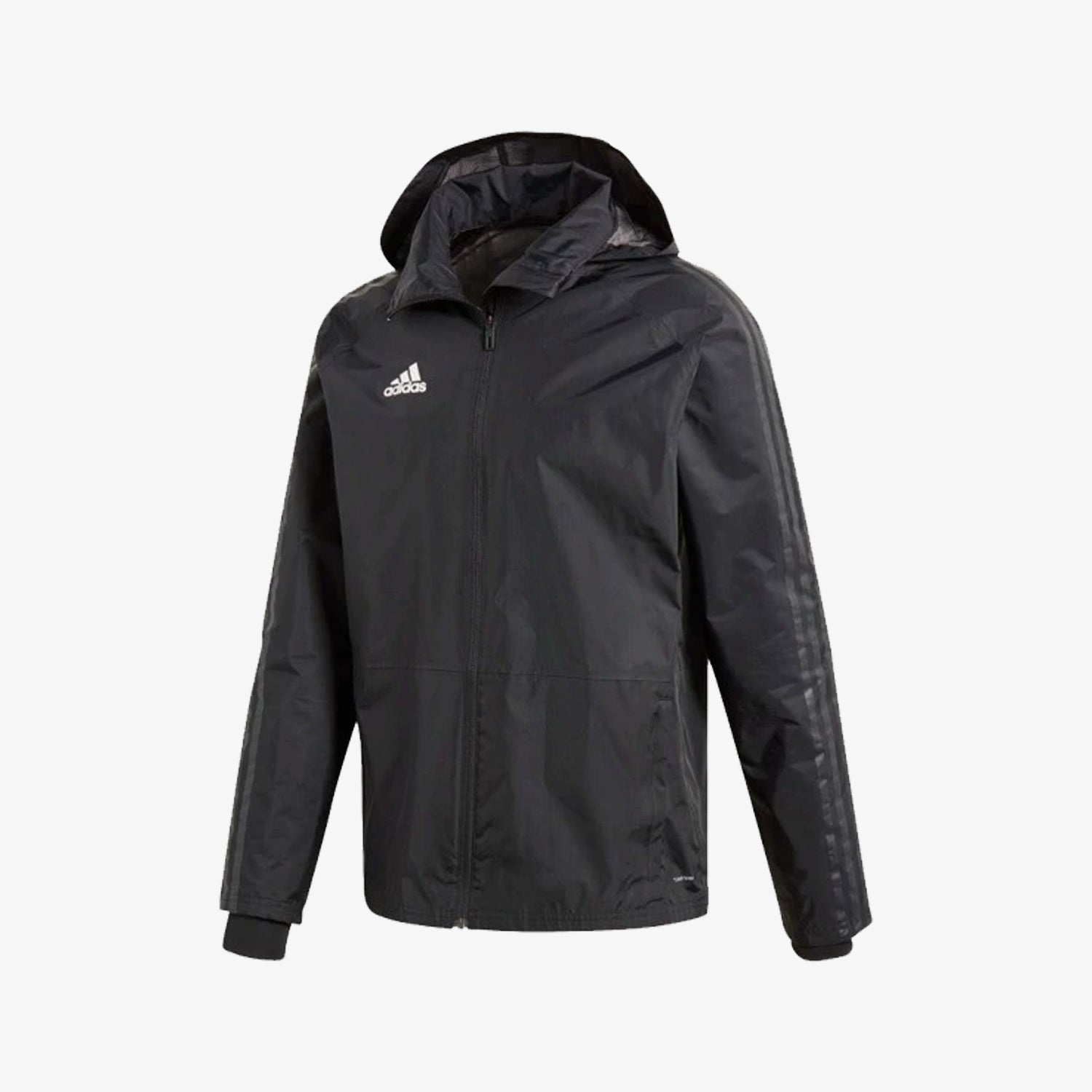 Men's Condivo 18 Storm Jacket - Black/White - BQ6548-ADIDAS by Adidas | Available at Niky's Sports