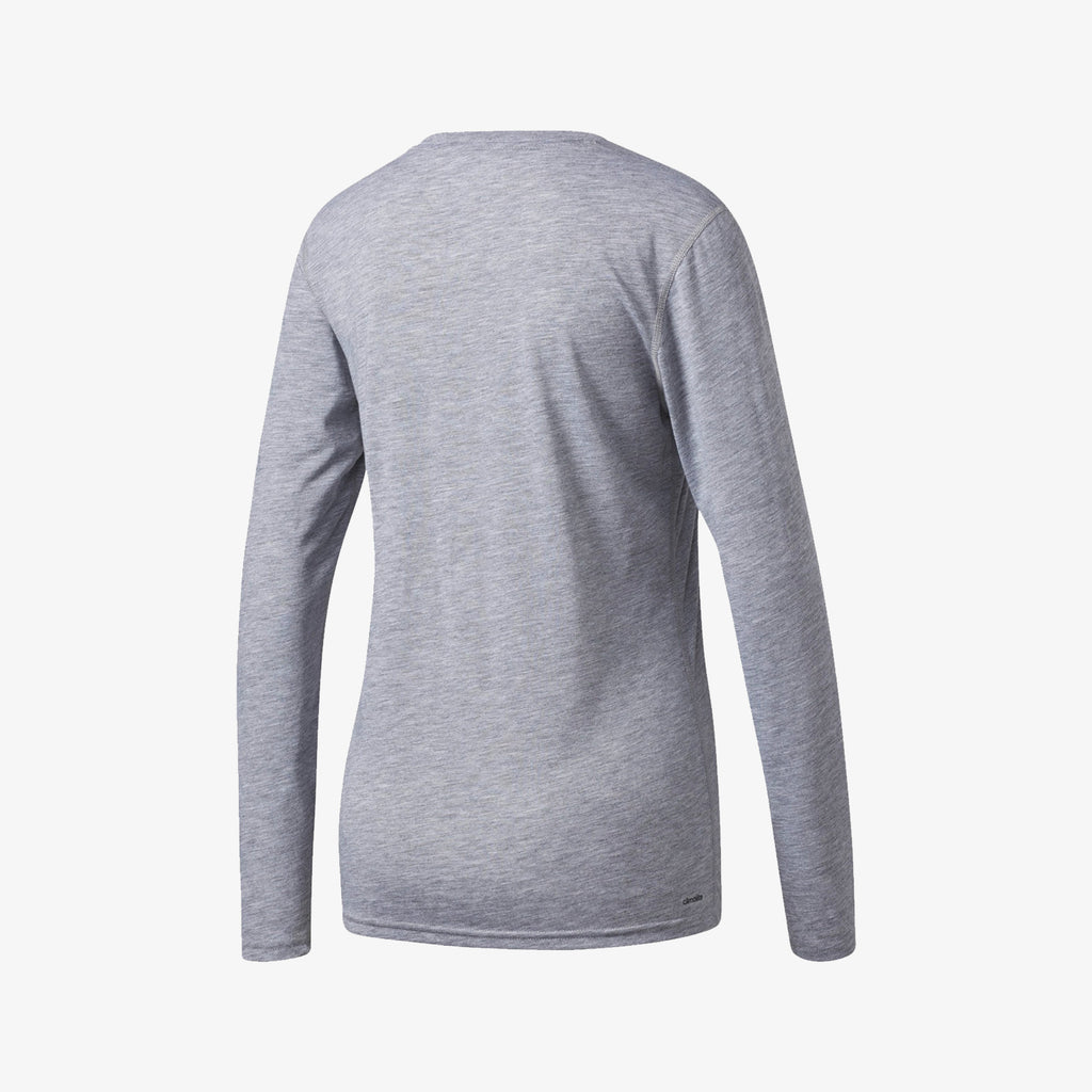 adidas Women's Ultimate Long Sleeve Training Tee - Grey Heather - BQ8582-ADIDAS by Adidas | Available at Niky's Sports
