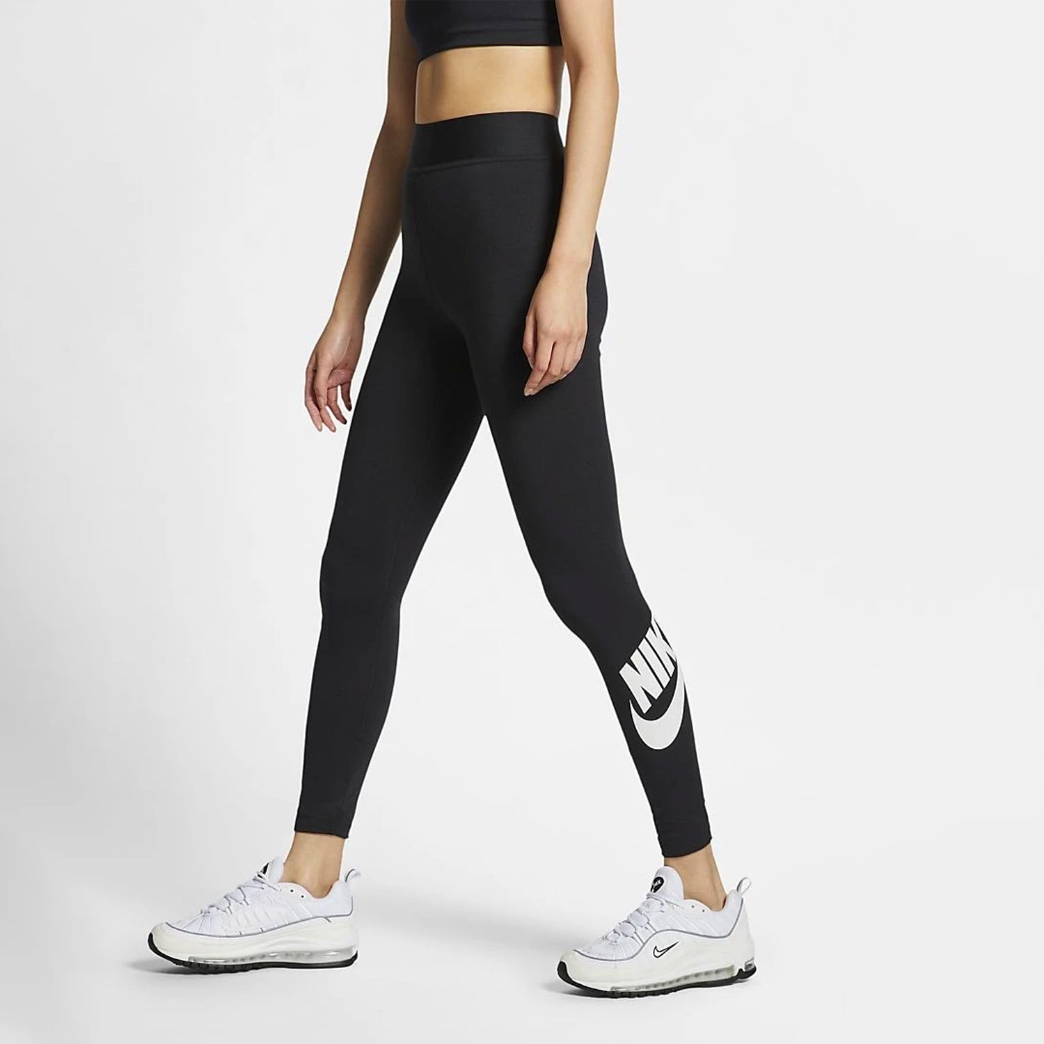 Women's Sportswear Leggings-Black/White