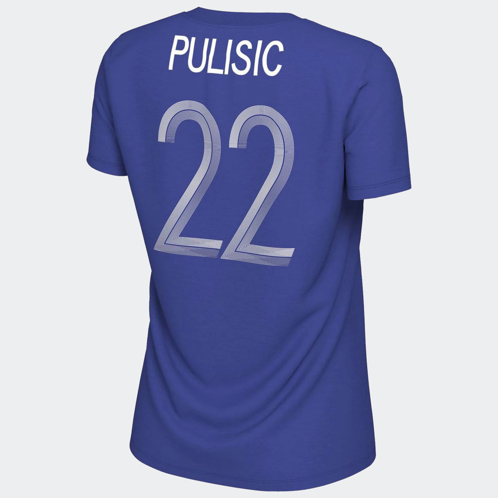 Kids Pulisic Chelsea Name and Number Tee - BV2531-480-NIKE by Nike | Available at Niky's Sports