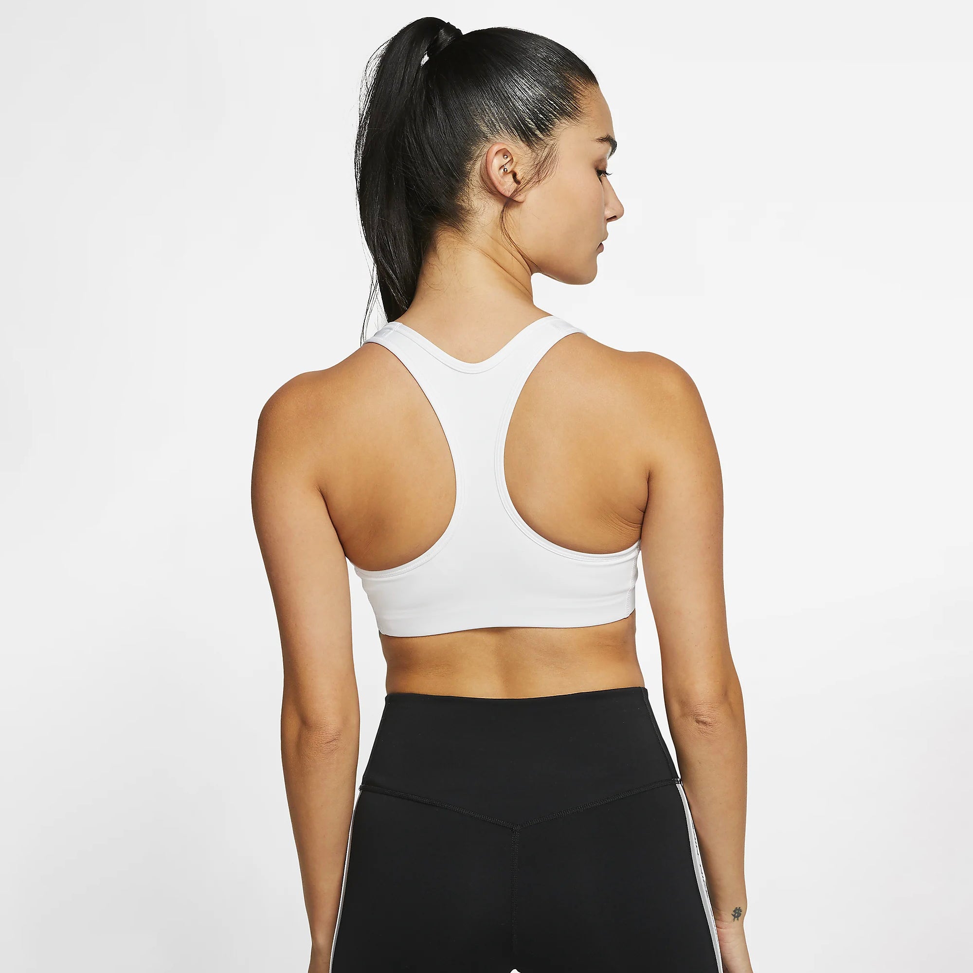 Nike Dri-FIT Swoosh Sports Bra - BV3630-100-NIKE by Nike | Available at Niky's Sports
