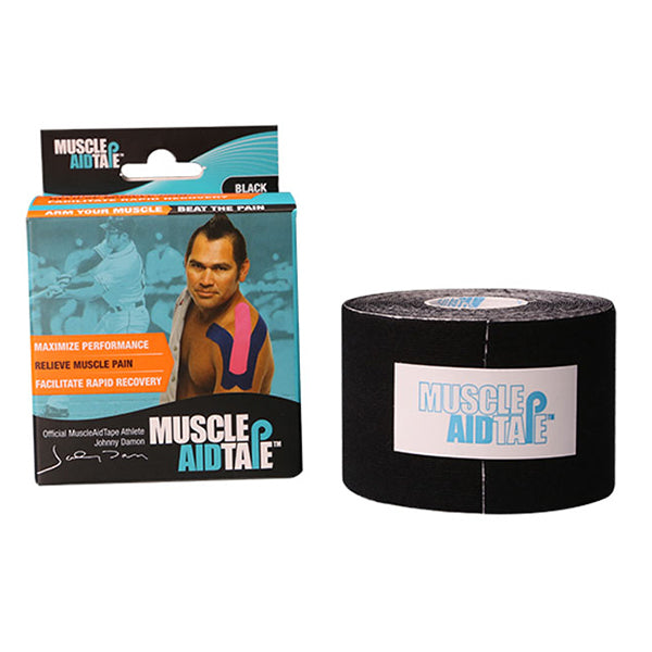 MuscleAid Tape - Black - 1642-JDBK-SPORTS MED TAPE by Sports Med Tape | Available at Niky's Sports