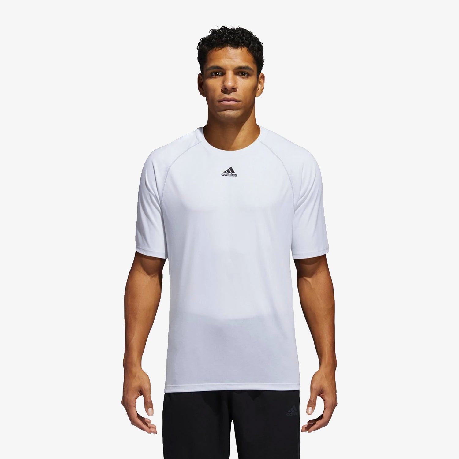 Climalite Short Sleeve Tee White Men's - C61882-ADIDAS by Adidas | Available at Niky's Sports
