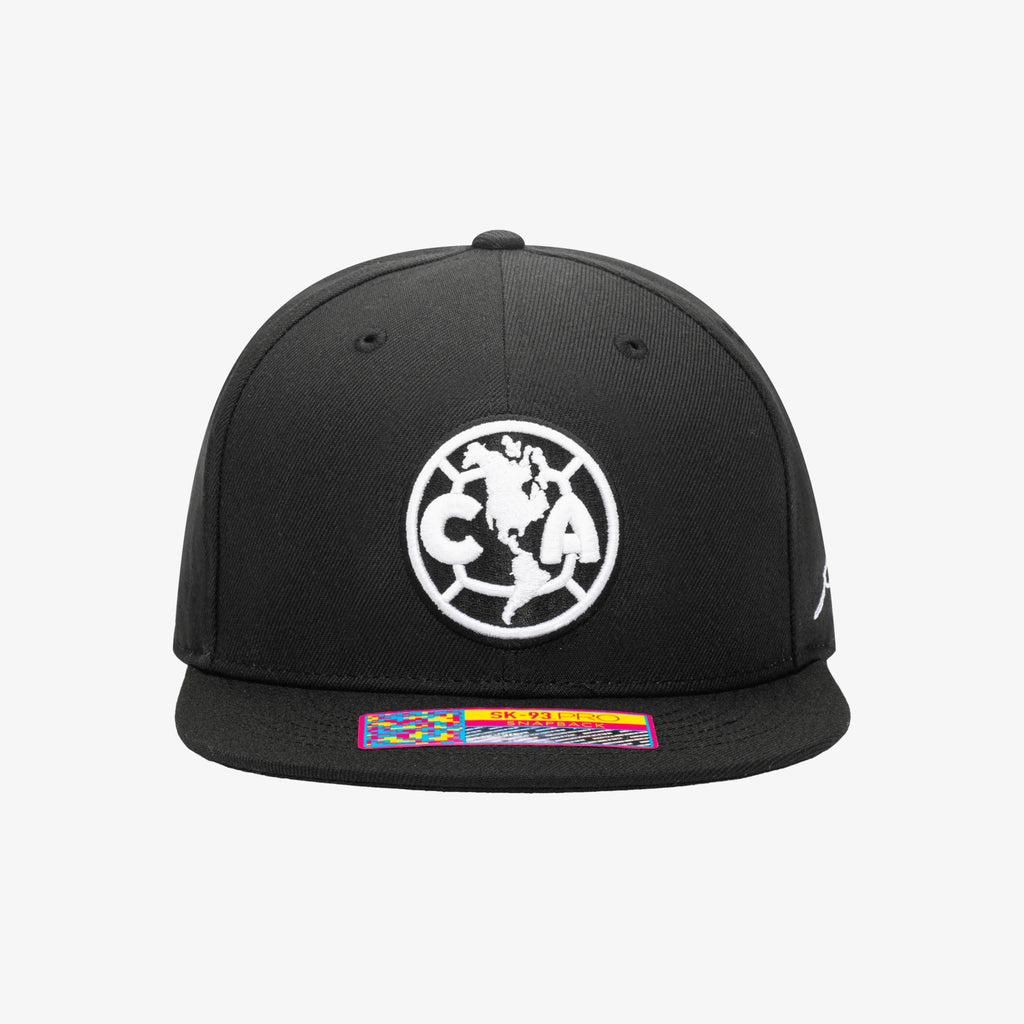 Fan Ink CLUB AMERICA HIT SNAPBACK HAT BLACK - CAM-2093-1110-FAN INK by Fan Ink | Available at Niky's Sports