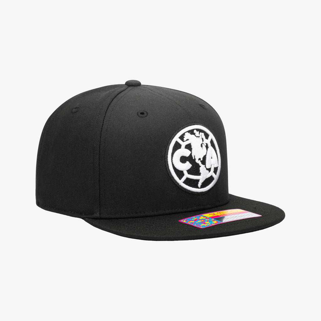 Fan Ink CLUB AMERICA HIT SNAPBACK HAT BLACK - CAM-2093-1110-FAN INK by Fan Ink | Available at Niky's Sports