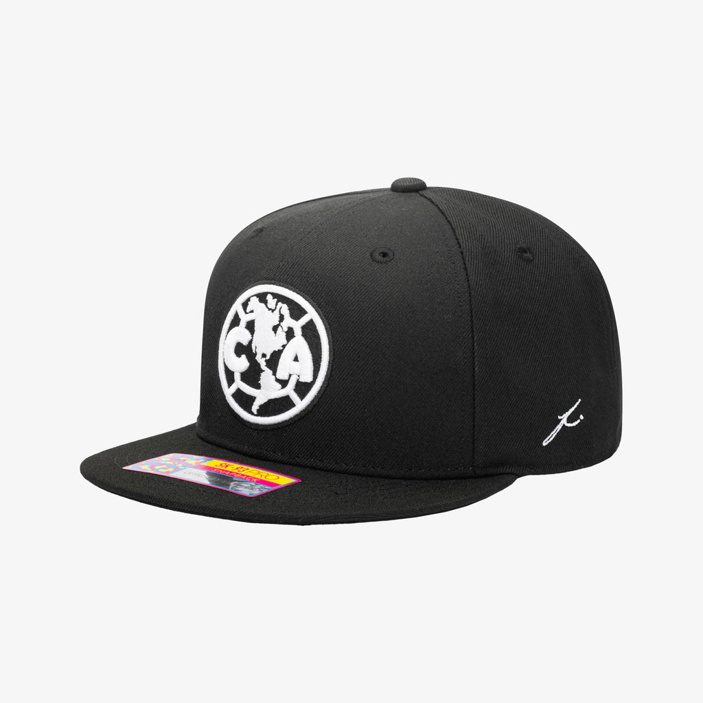 Fan Ink CLUB AMERICA HIT SNAPBACK HAT BLACK - CAM-2093-1110-FAN INK by Fan Ink | Available at Niky's Sports