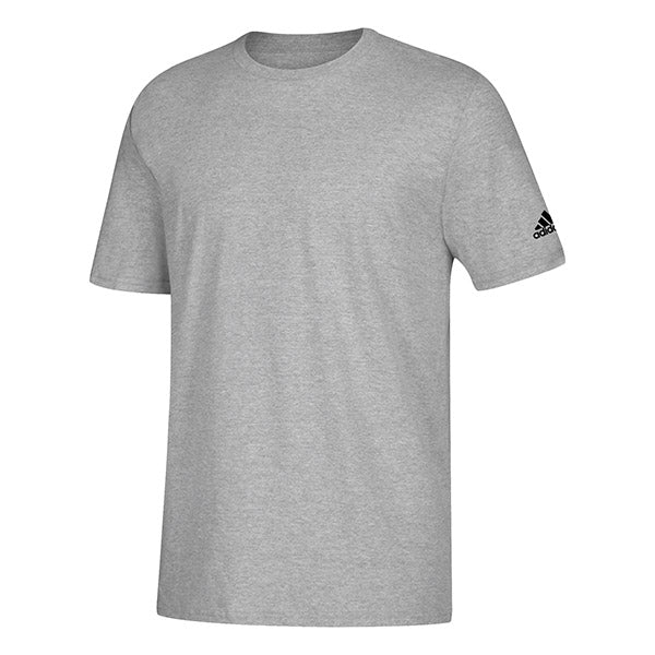 ADIDAS LOGO SHORT SLEEVE TEE - GREY - 3866B-ADIDAS by adidas | Available at Niky's Sports