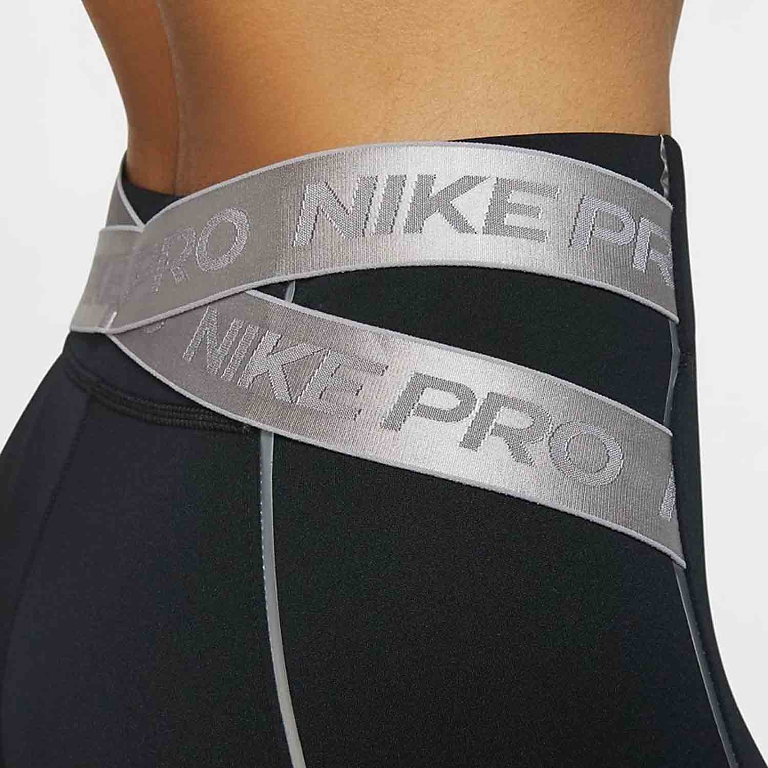 Women`s Nike Pro Intertwist Hyperwarm Training Leggings M Red Silver, -  Nike clothing - Red