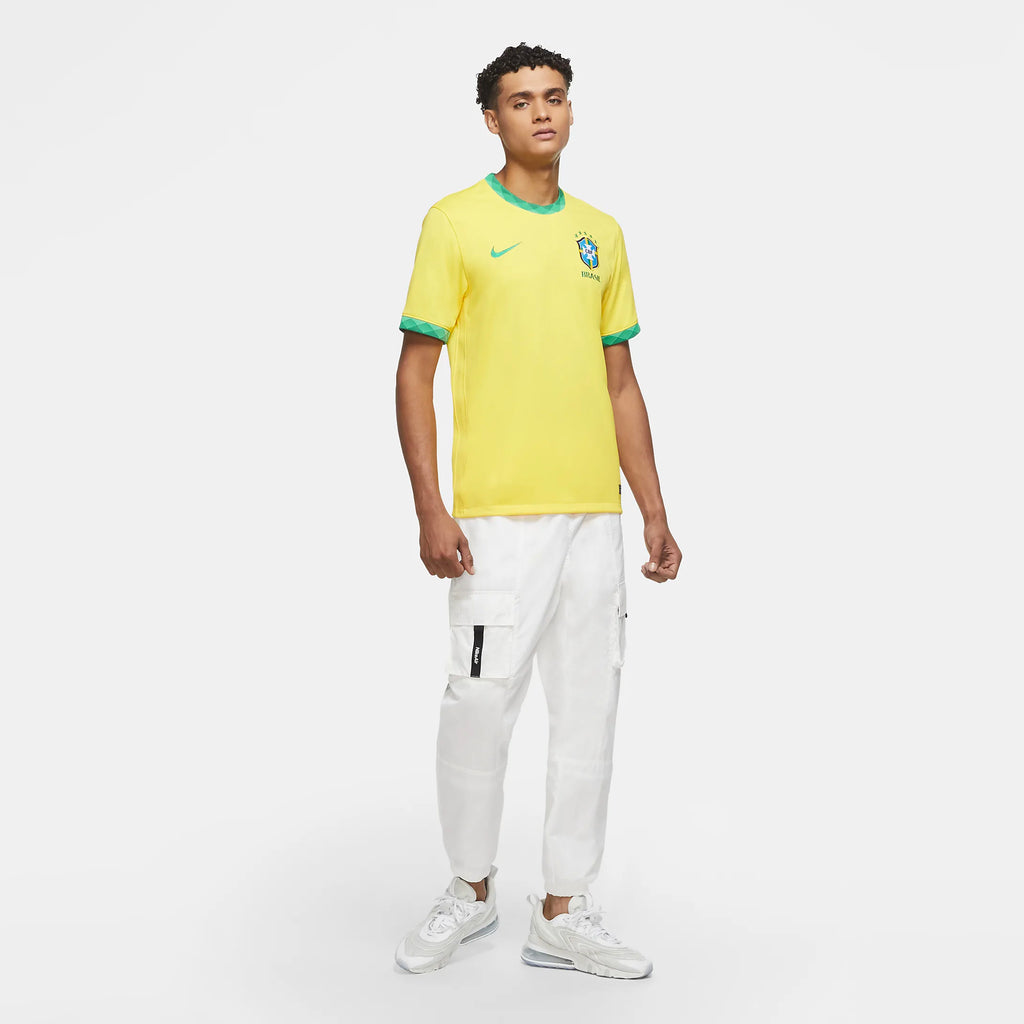 Brasil Home Stadium Jersey 20/21 Men's - CD0689-749-NIKE by Nike | Available at Niky's Sports