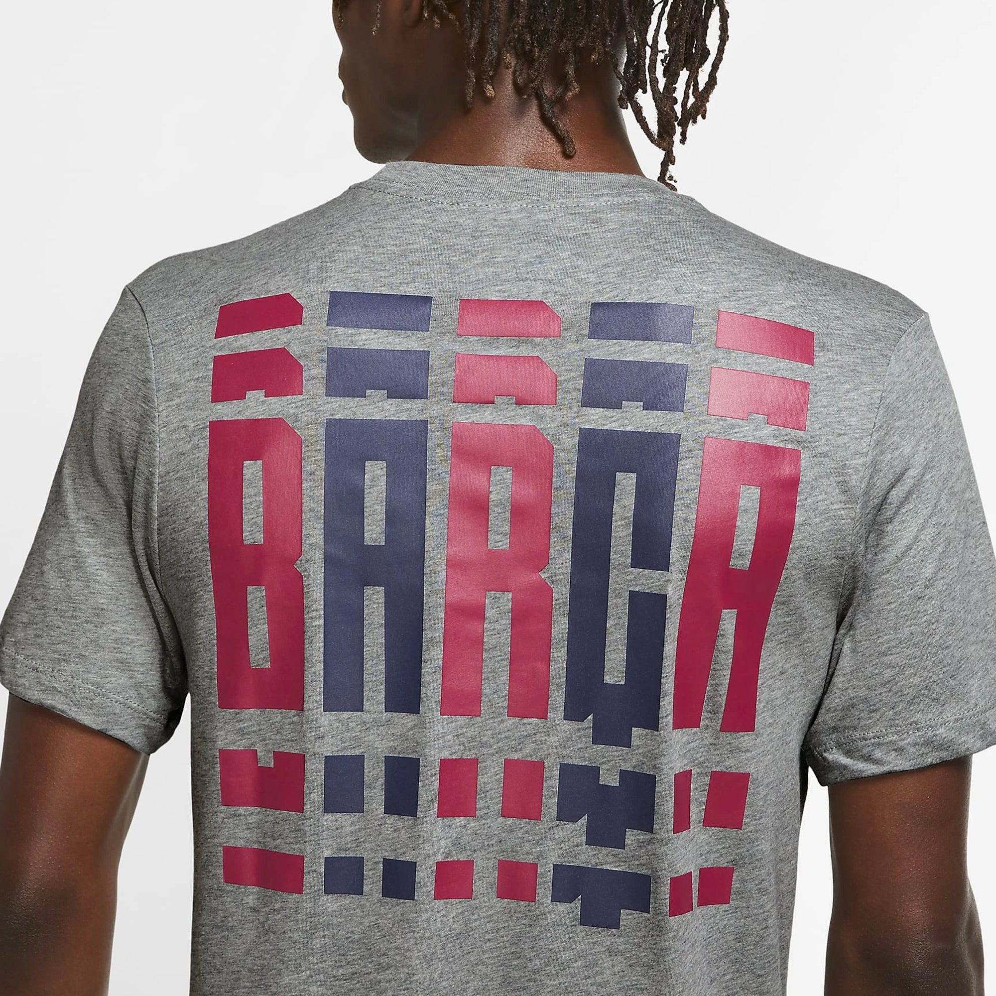 Men's FC Barcelona T-Shirt Gray - CD1184-063-NIKE by Nike | Available at Niky's Sports