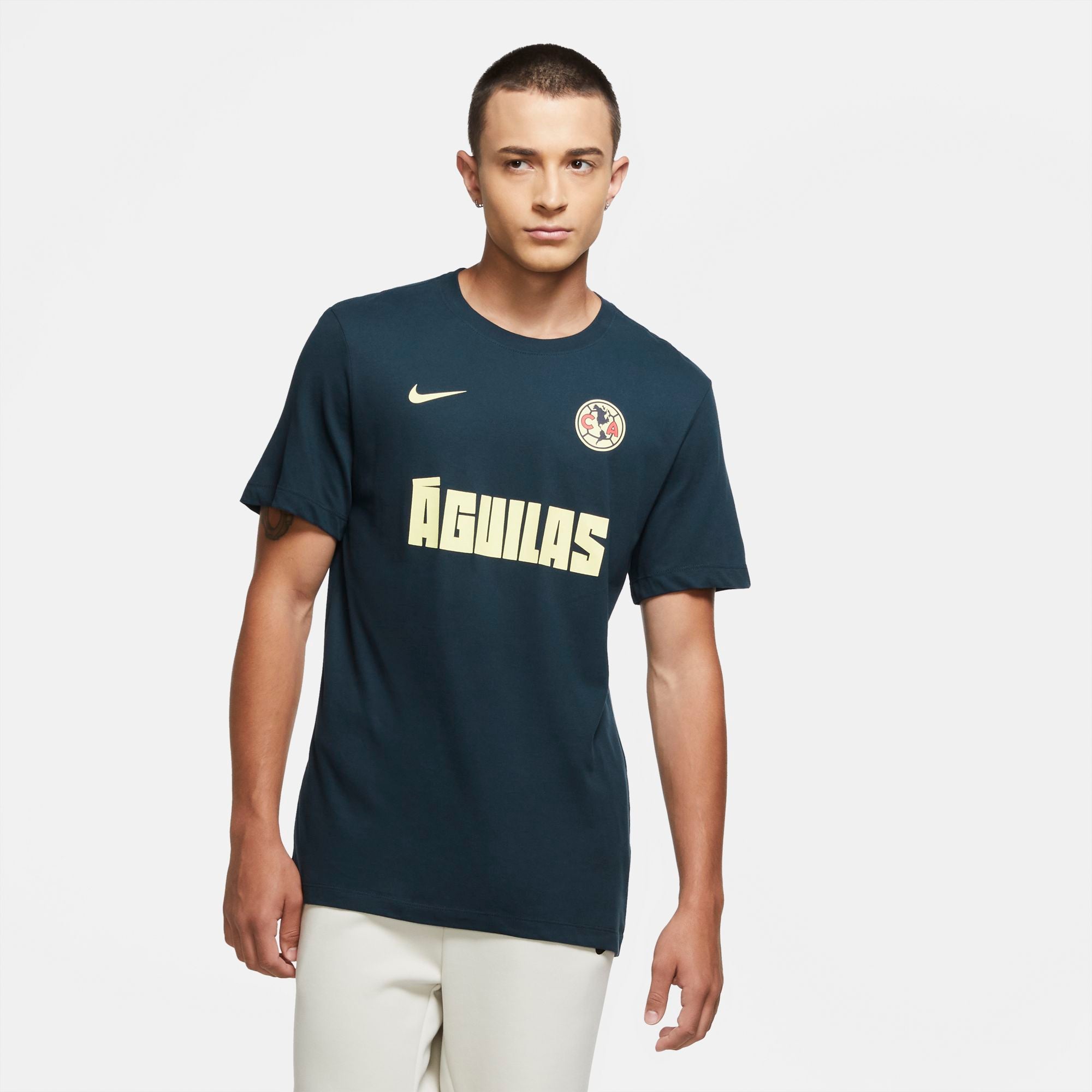 Men's Club America Voice Tee Navy Blue - CD1227-454-NIKE by Nike | Available at Niky's Sports