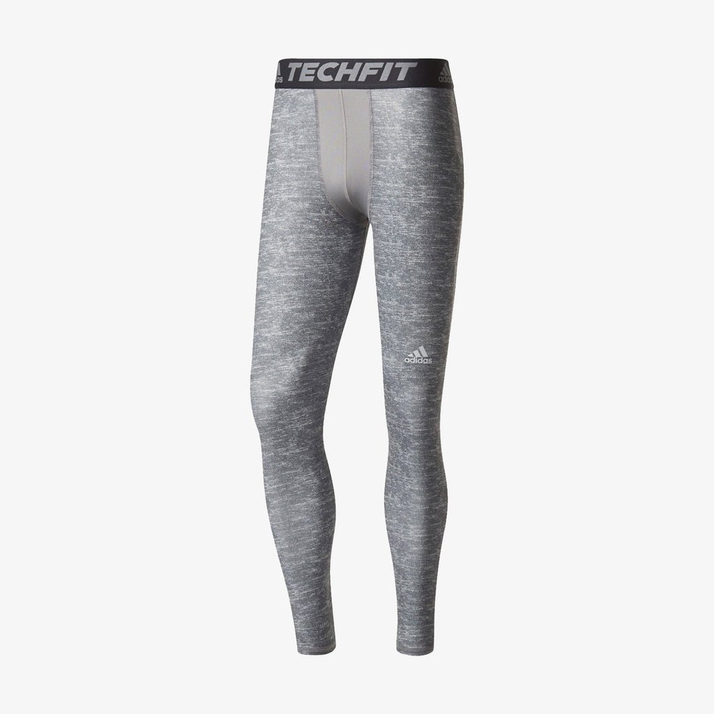 Techfit Compression Base Long Tights Grey Men's - CD2433-ADIDAS by Adidas | Available at Niky's Sports
