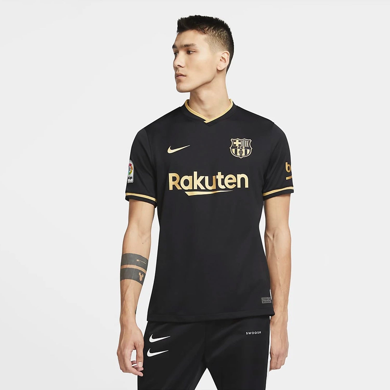 Nike FC Barcelona Away Jersey Black 2021 Men's