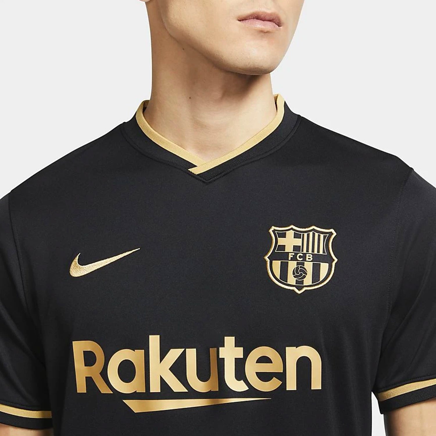 FC Barcelona Away Jersey Black 2021 Men's
