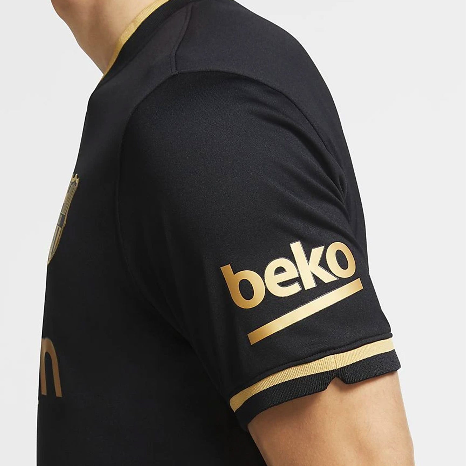 FC Barcelona Away Jersey Black 2021 Men's