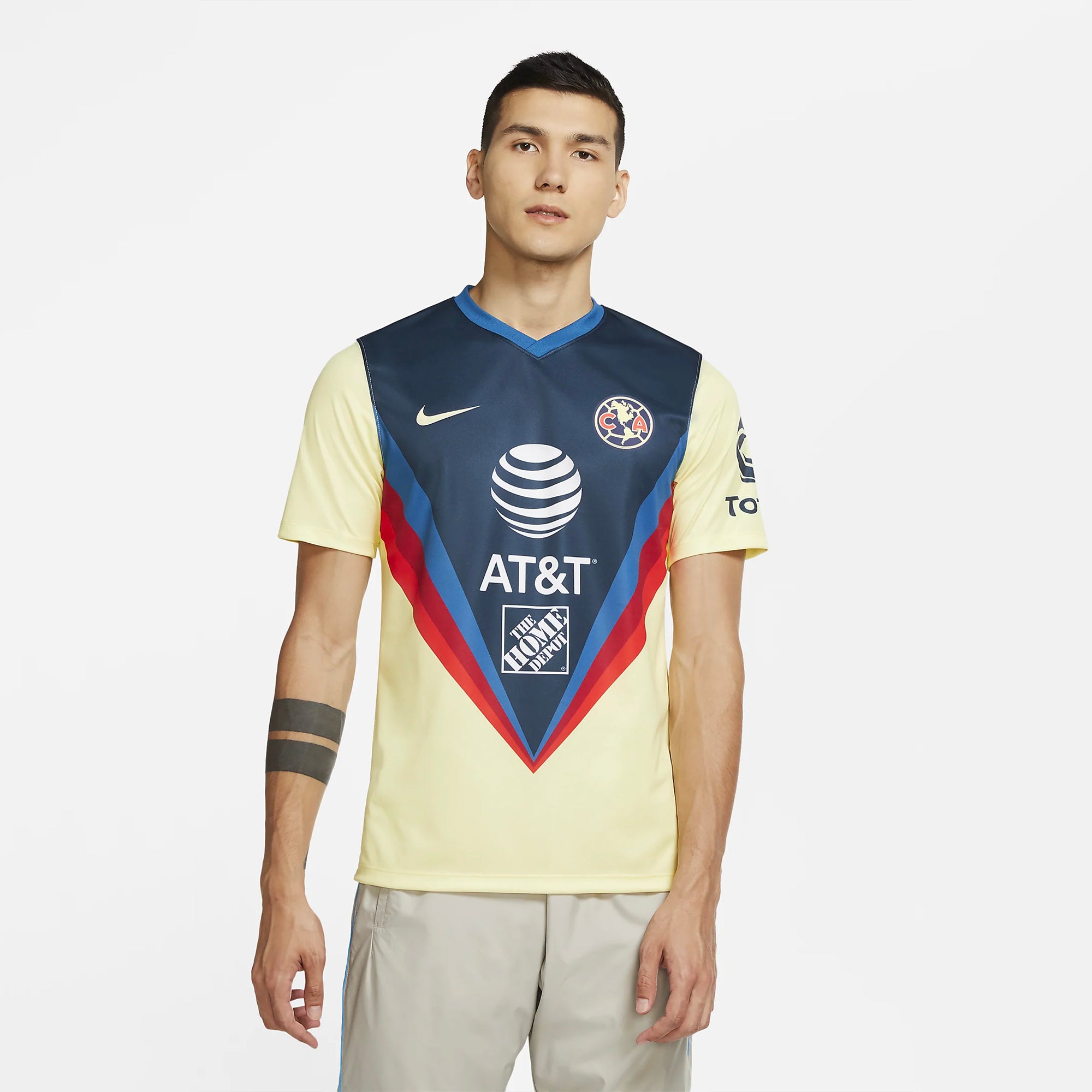 Club America Fan Stadium Home Jersey Men's - CD4294-707-NIKE by Nike | Available at Niky's Sports