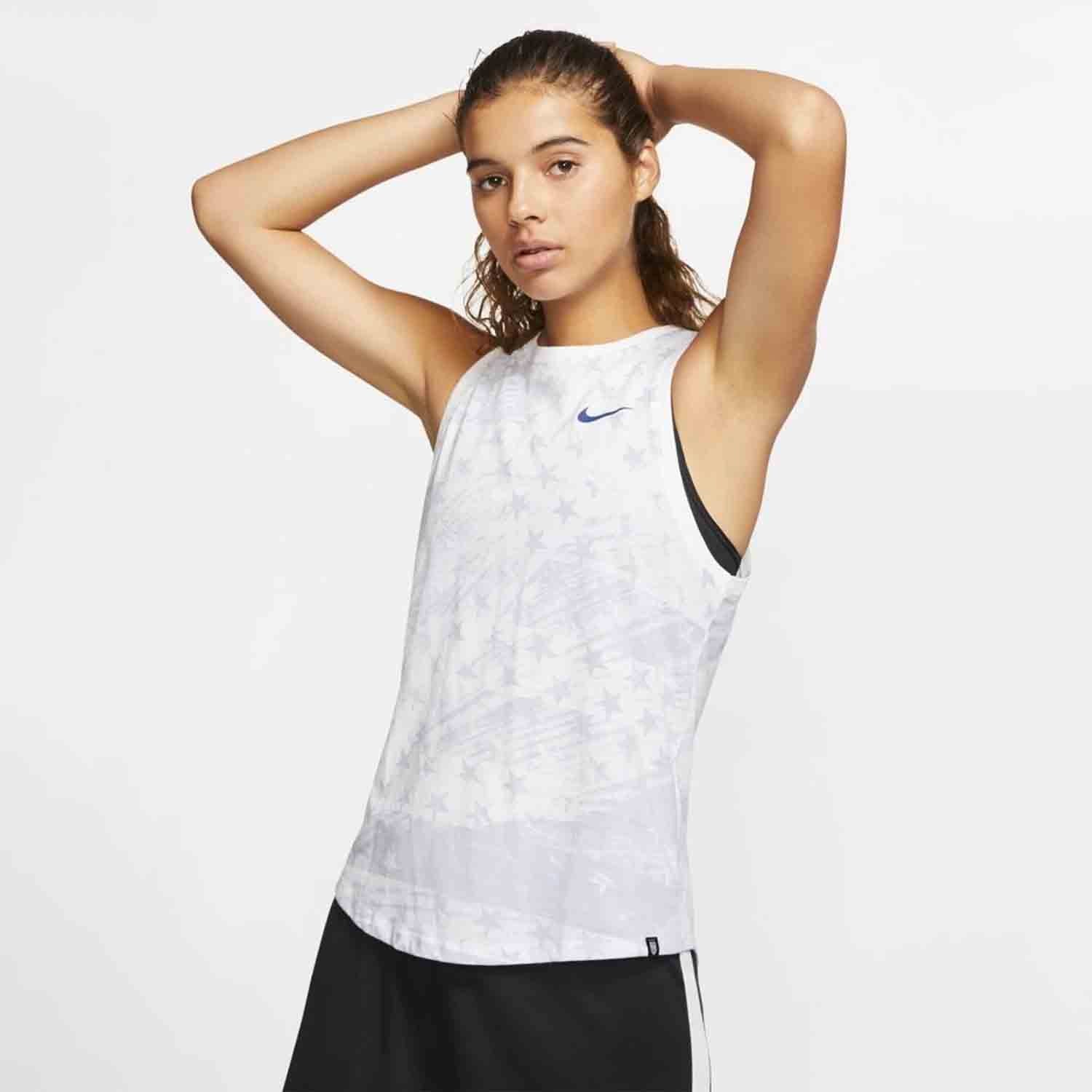 USA Women's Tank Top - CD6965-100-NIKE by Nike | Available at Niky's Sports