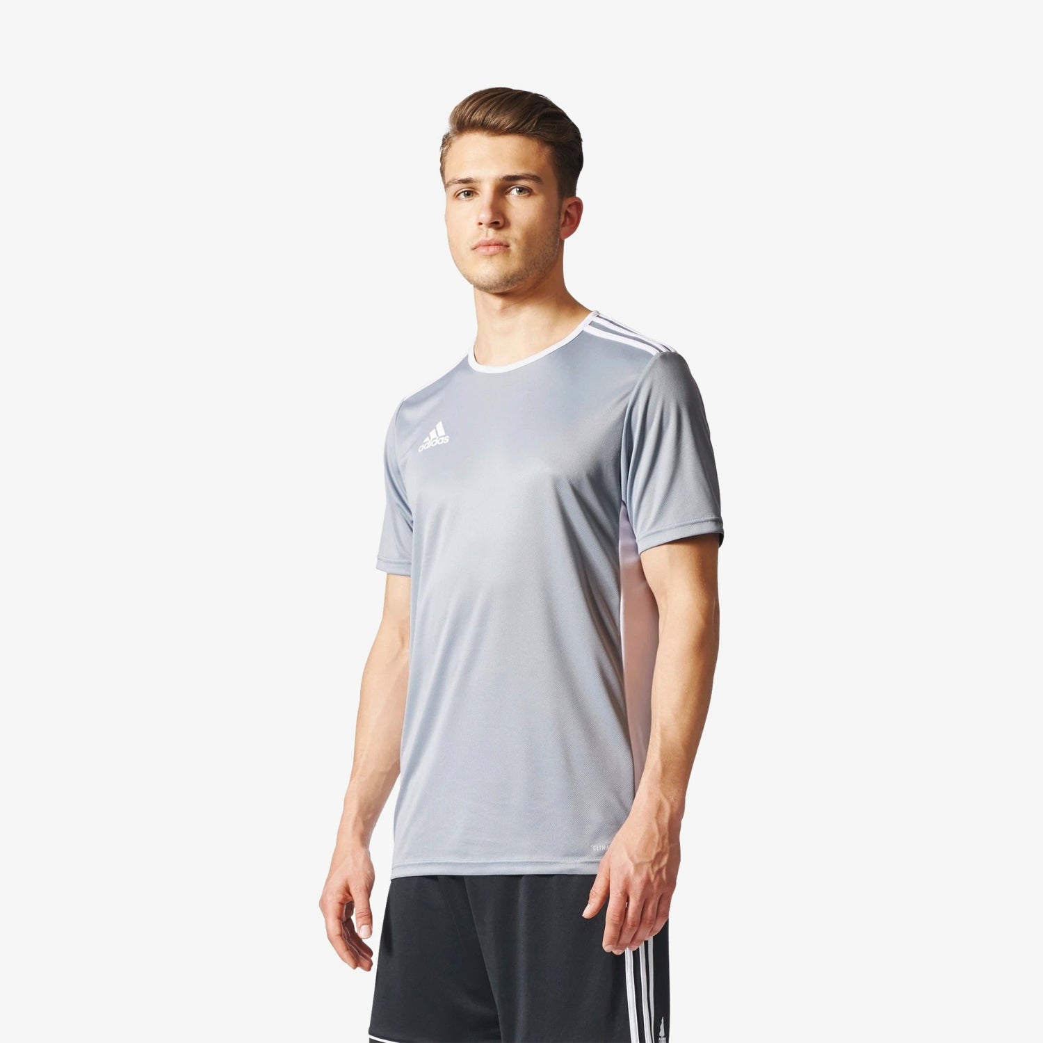 Entrada 18 Training Jersey Silver Men's - CD8382-ADIDAS by Adidas | Available at Niky's Sports