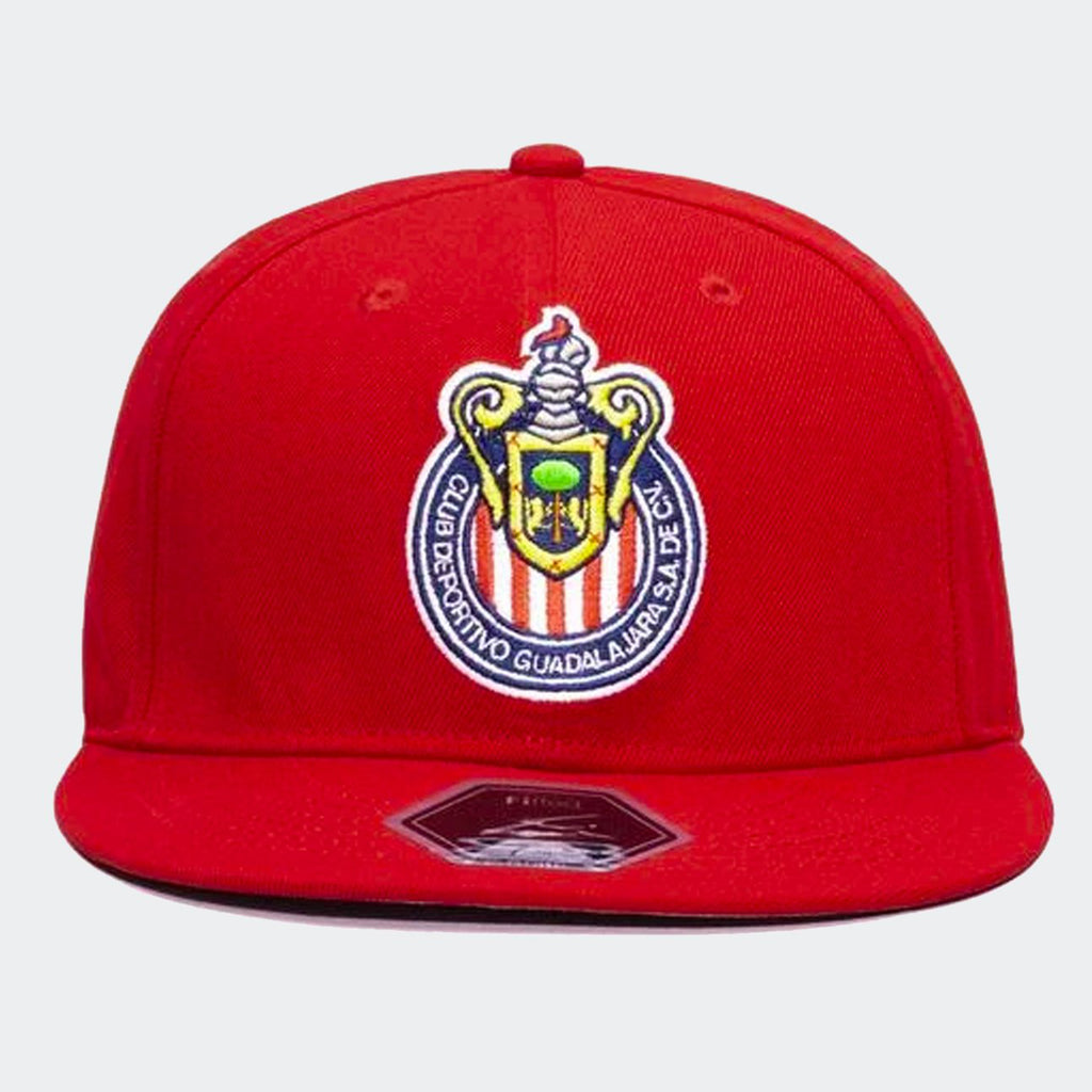 CD Chivas De Guadalajara Fitted Cap Red - CHI-2090-5233-FAN INK by Fan Ink | Available at Niky's Sports