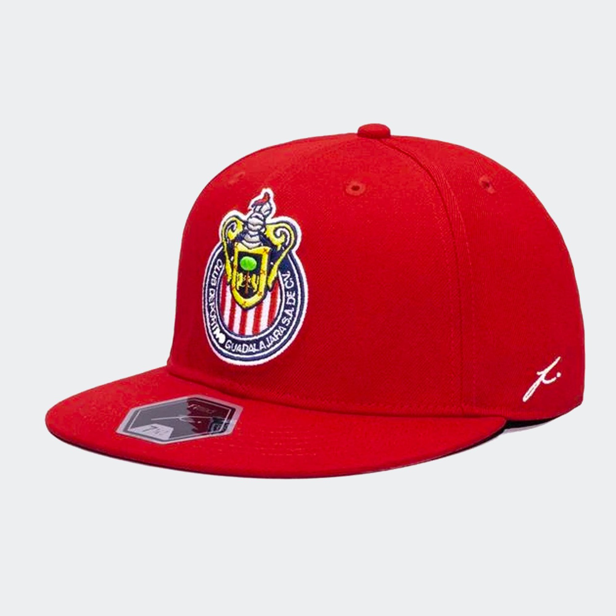 CD Chivas De Guadalajara Fitted Cap Red - CHI-2090-5233-FAN INK by Fan Ink | Available at Niky's Sports