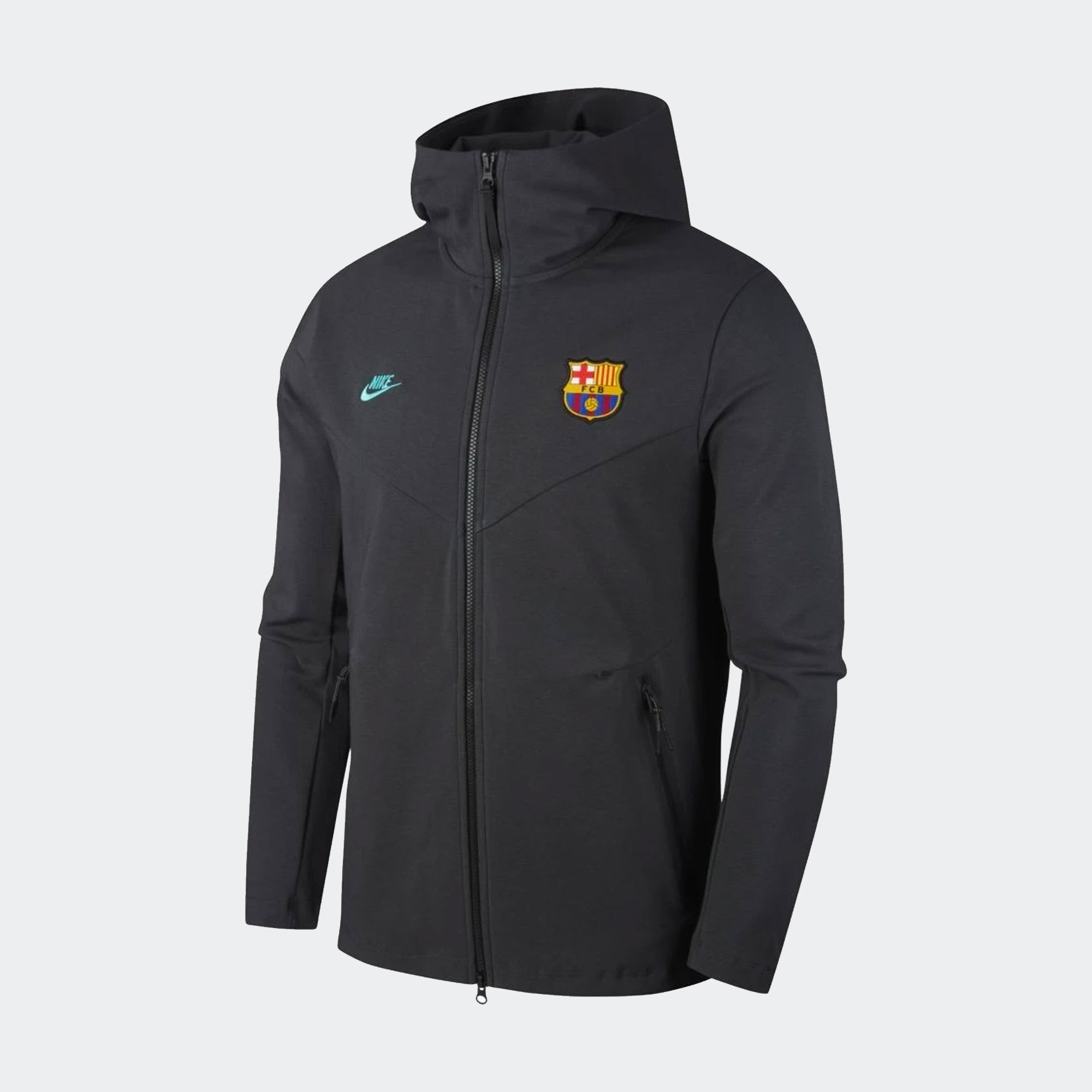 FC Barcelona Mens Tech Fleece Full Zip Jacket