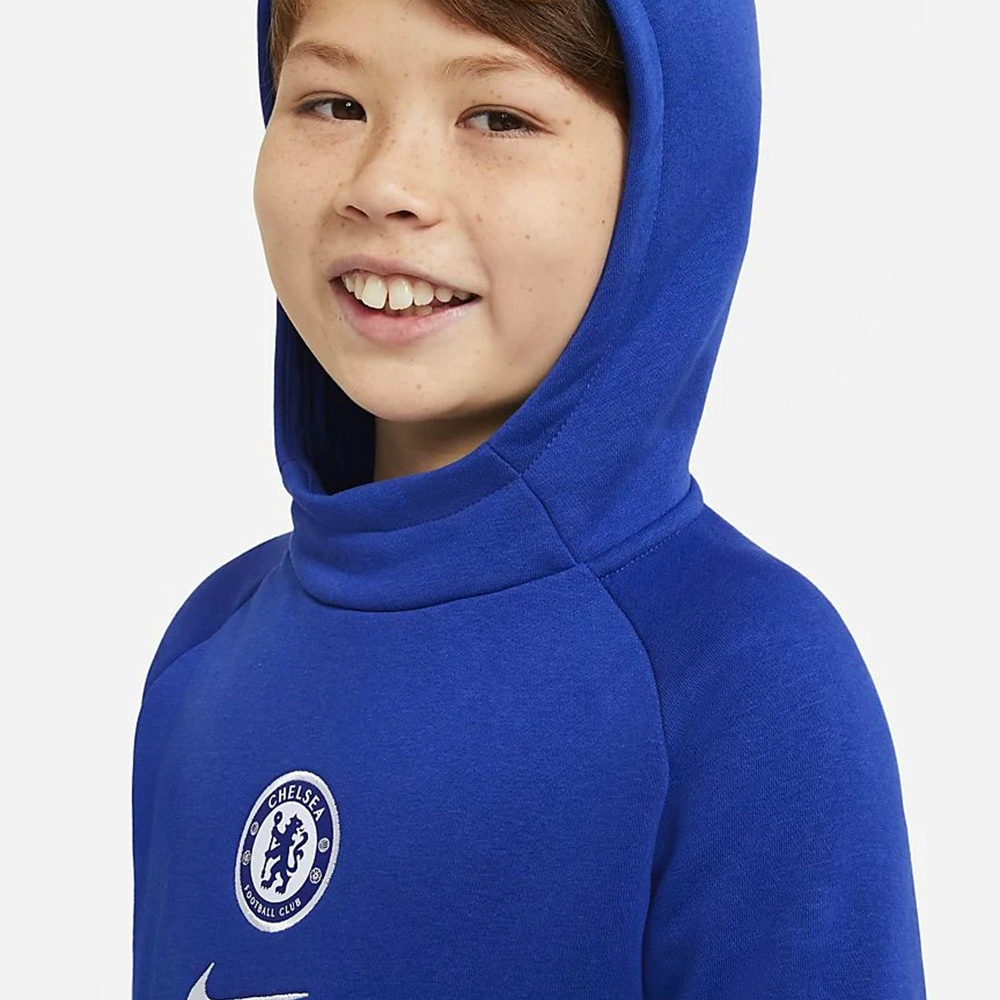Chelsea Hoodie Youth - CI9524-495-NIKE by Nike | Available at Niky's Sports