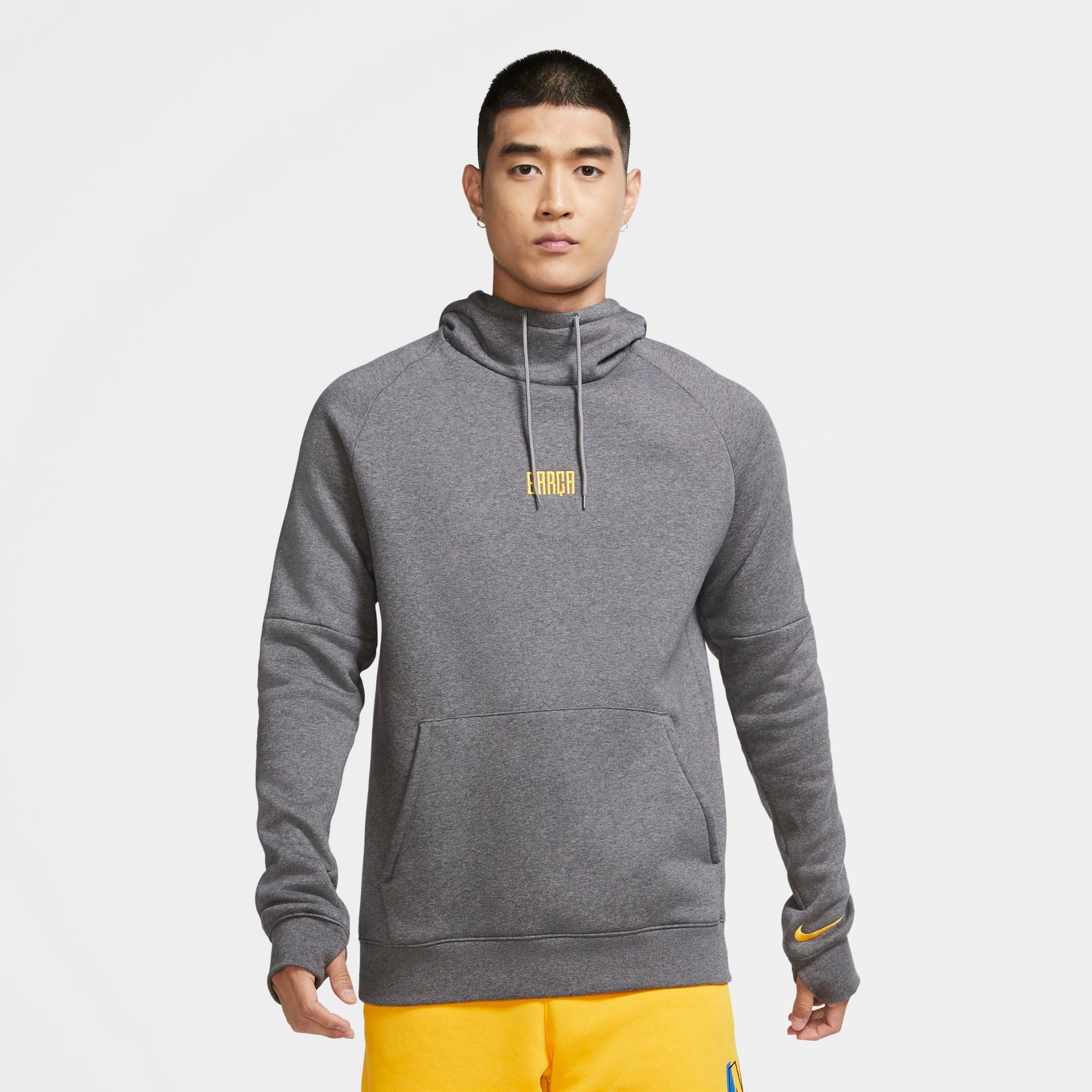 Men's fleece pullover sales hoodie fc barcelona