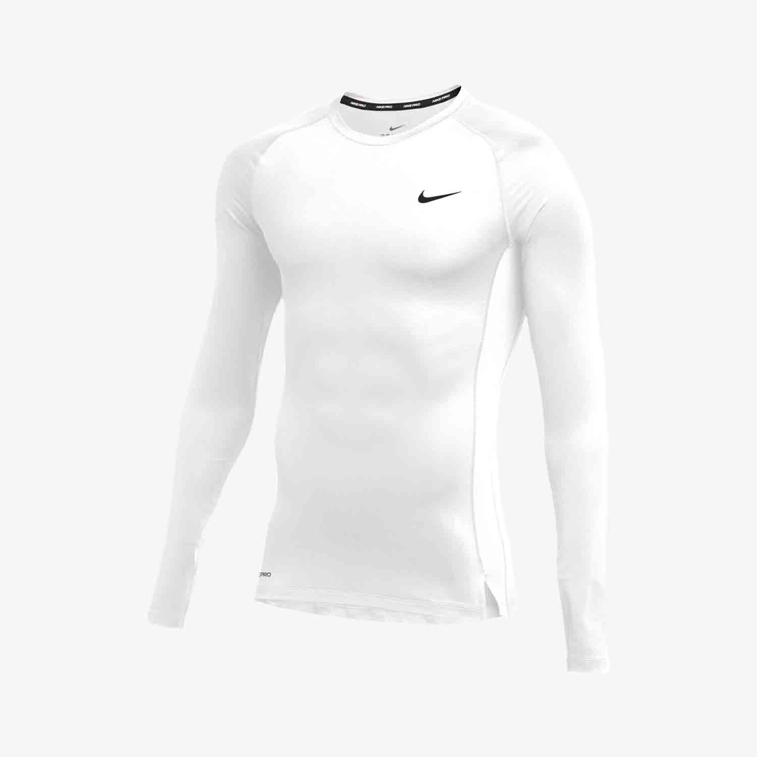 Pro Mens Compression Top Long Sleeve - CJ0962-100-NIKE by Nike | Available at Niky's Sports