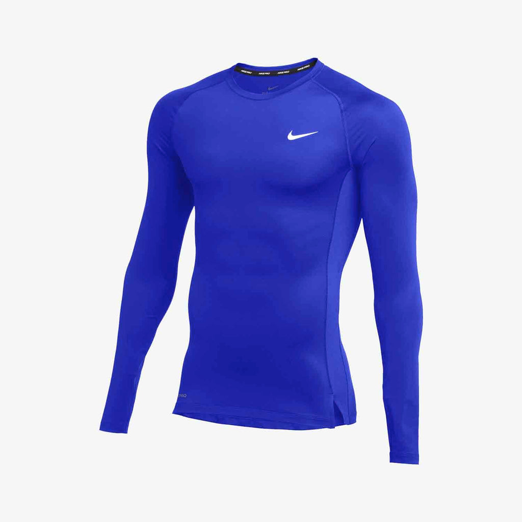 Nike Pro Mens Compression Top Long Sleeve Royal - CJ0962-493-NIKE by Nike | Available at Niky's Sports
