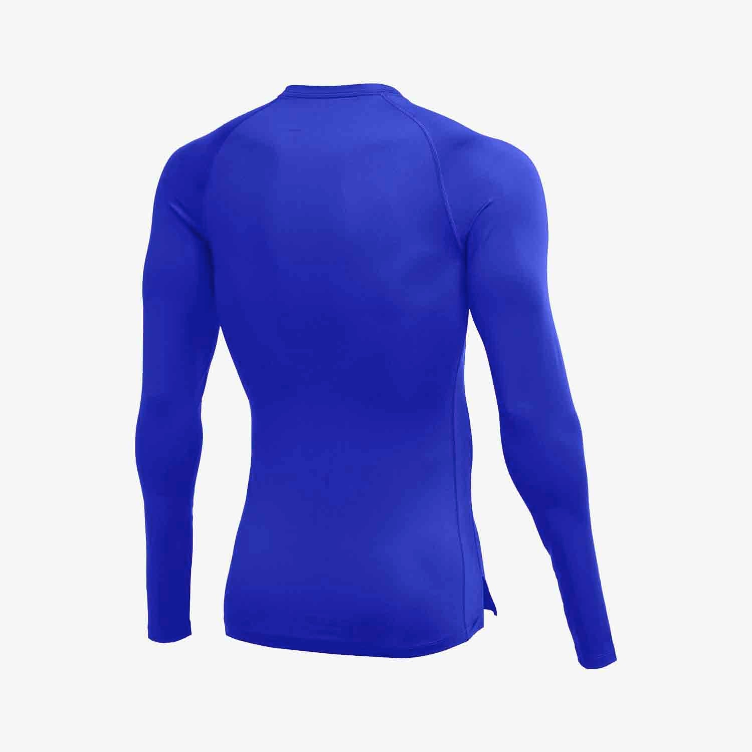 Nike Pro Mens Compression Top Long Sleeve Royal - CJ0962-493-NIKE by Nike | Available at Niky's Sports