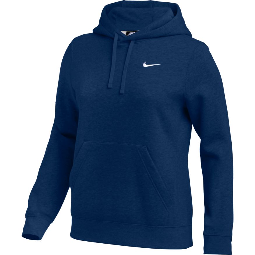 NIKE WOMEN'S TEAM CLUB PULLOVER HOODIE - CJ1789-419-NIKE by Nike | Available at Niky's Sports