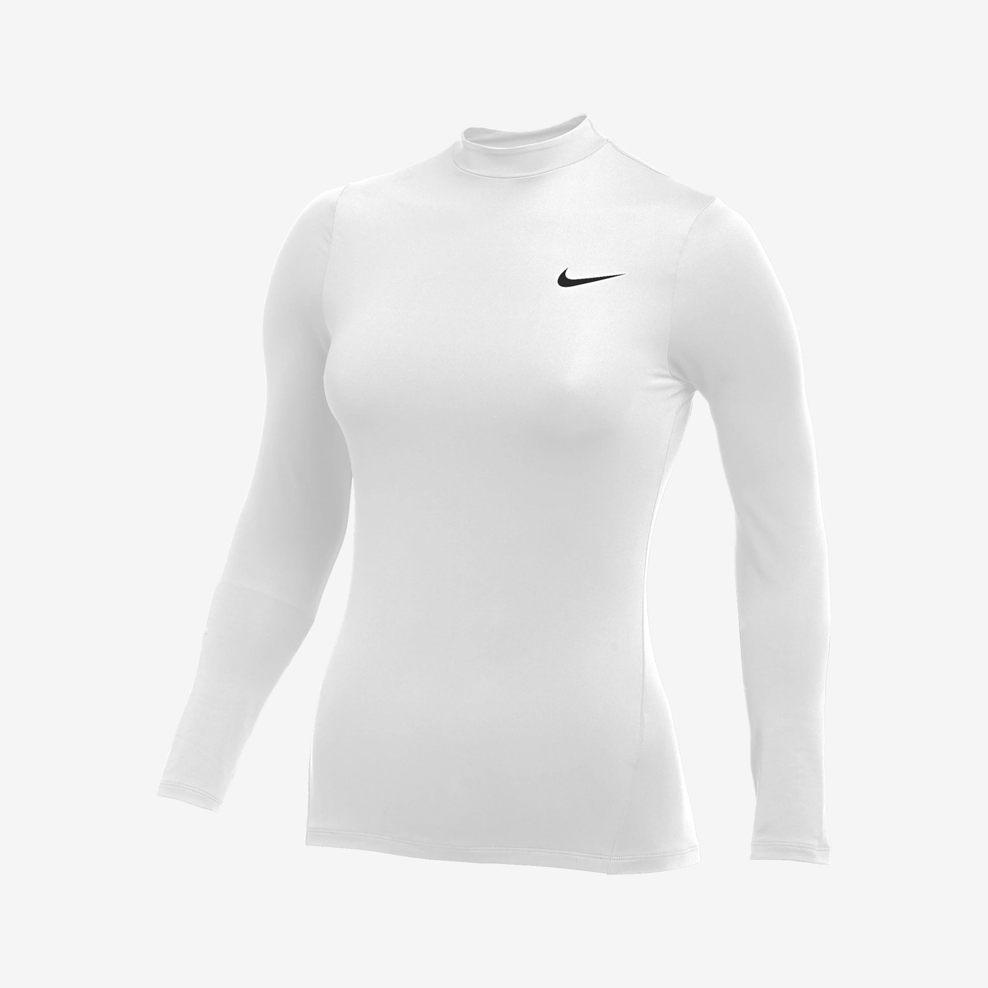 long sleeve white nike top