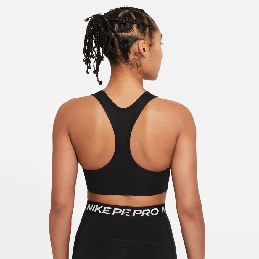 Nike Swoosh Women's Medium-Support Non-Padded Sports Bra - CJ5949-010-NIKE by Nike | Available at Niky's Sports