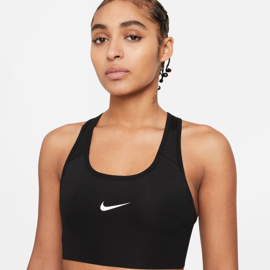 Nike Swoosh Women's Medium-Support Non-Padded Sports Bra - CJ5949-010-NIKE by Nike | Available at Niky's Sports