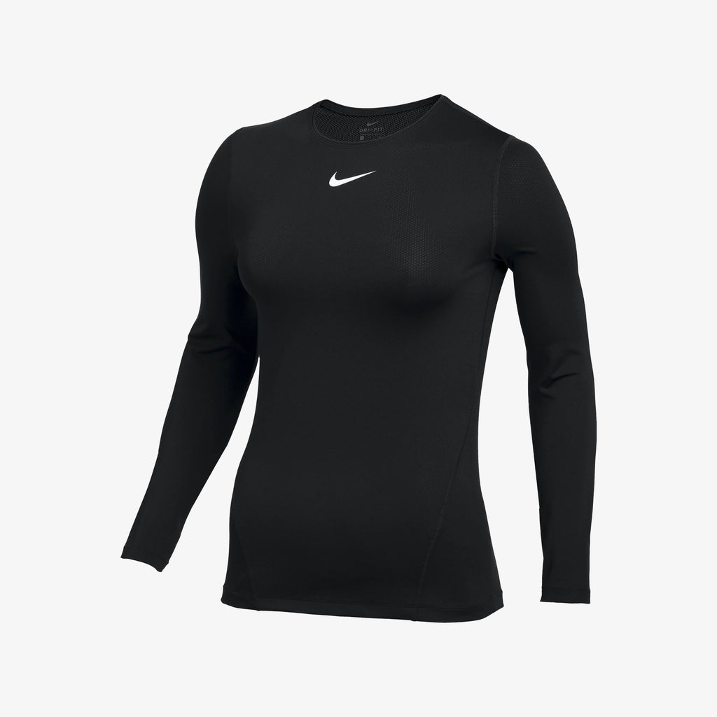 Nike Pro Women’s Long-Sleeve Top - CJ5954-010-NIKE by Nike | Available at Niky's Sports