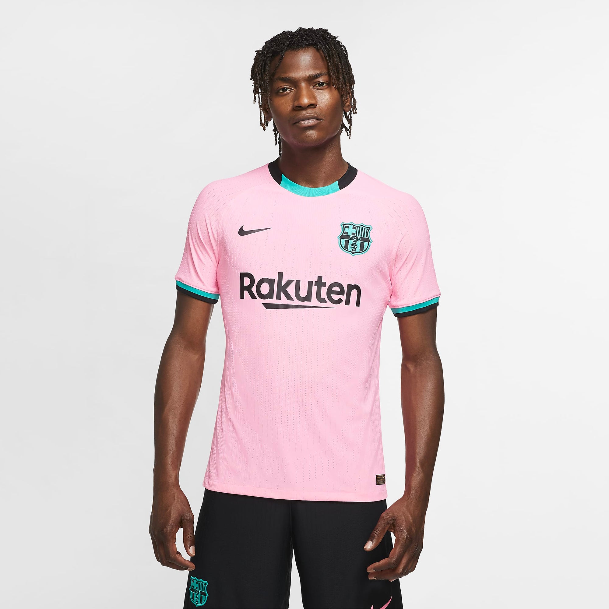 Nike FCB Vaporknit Barcelona Big Kids XL Rakuten Jersey Pink Salmon  918911-694