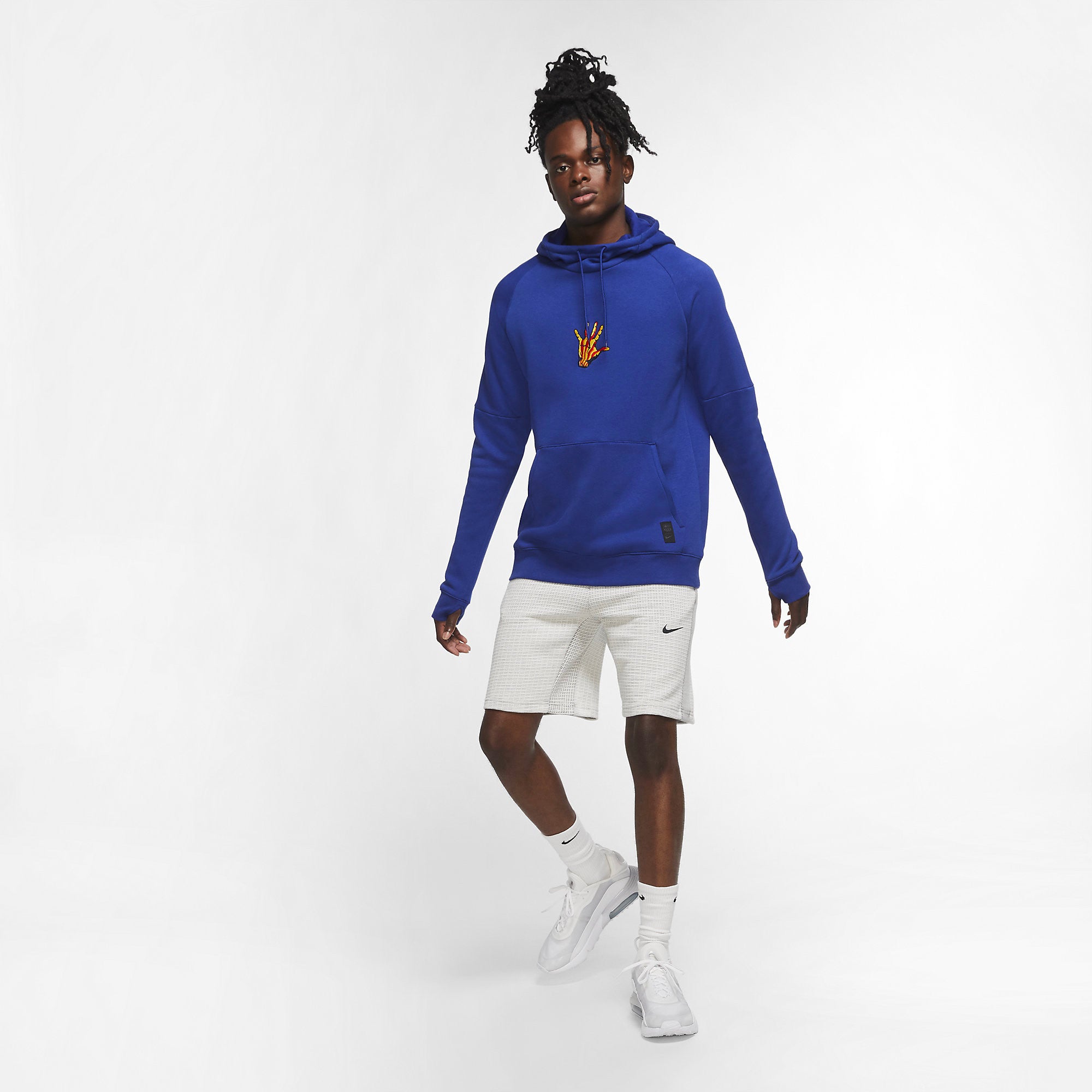 FC Barcelona Mens Classico Hooded Sweatshirt
